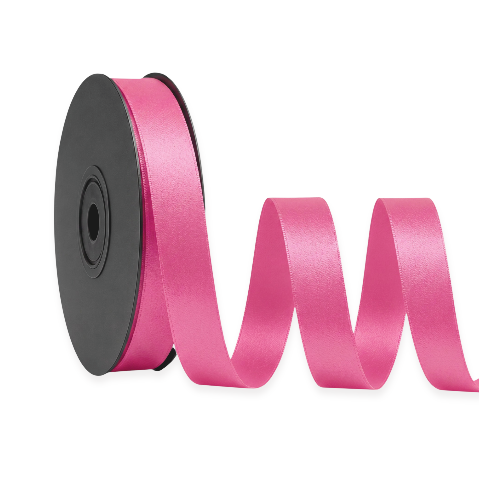 Deluxe-Satinbandrolle, beidseitig verwendbar, 25 m – Breiten 3–63 mm – Oeko-Tex Standard 100