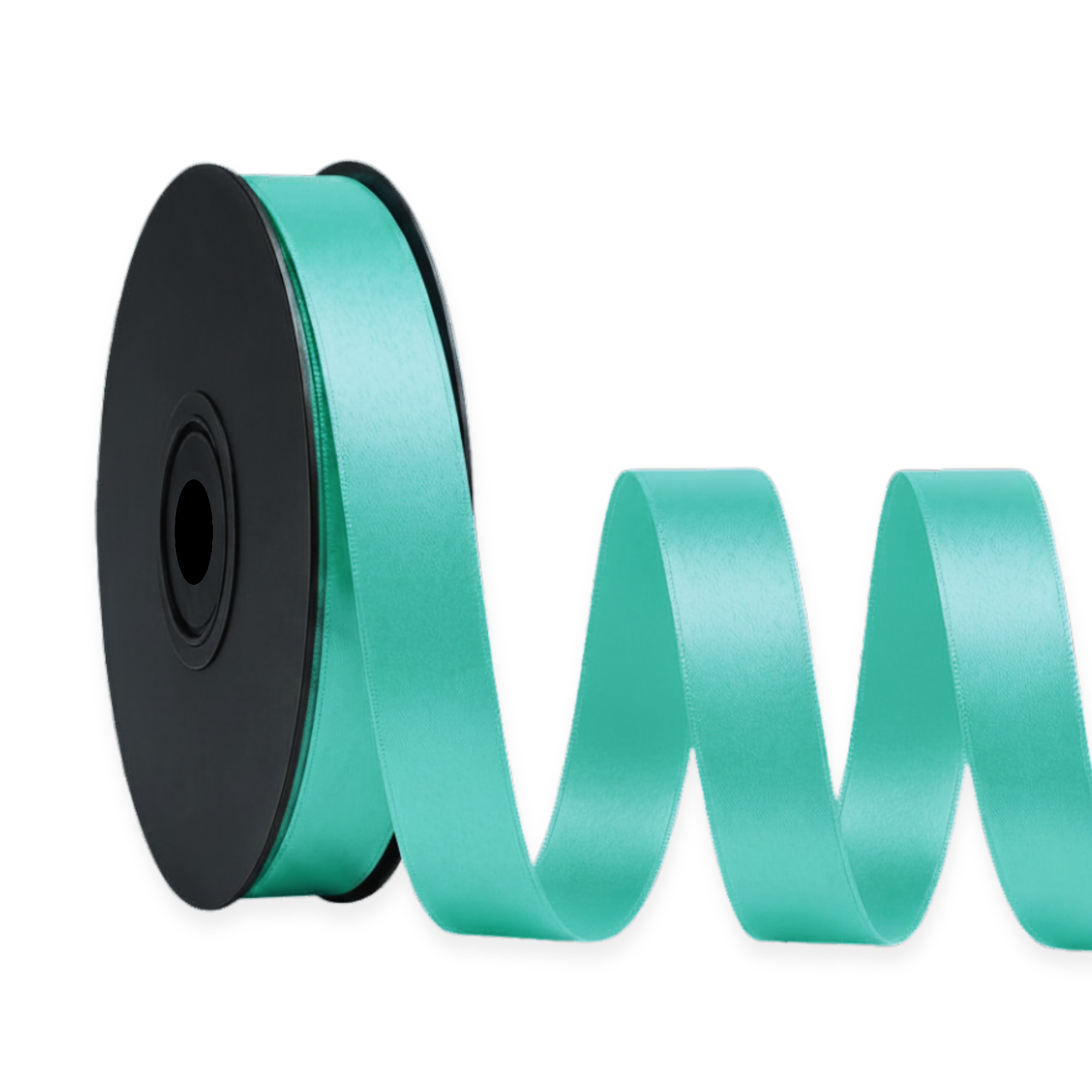 Deluxe-Satinbandrolle, beidseitig verwendbar, 25 m – Breiten 3–63 mm – Oeko-Tex Standard 100