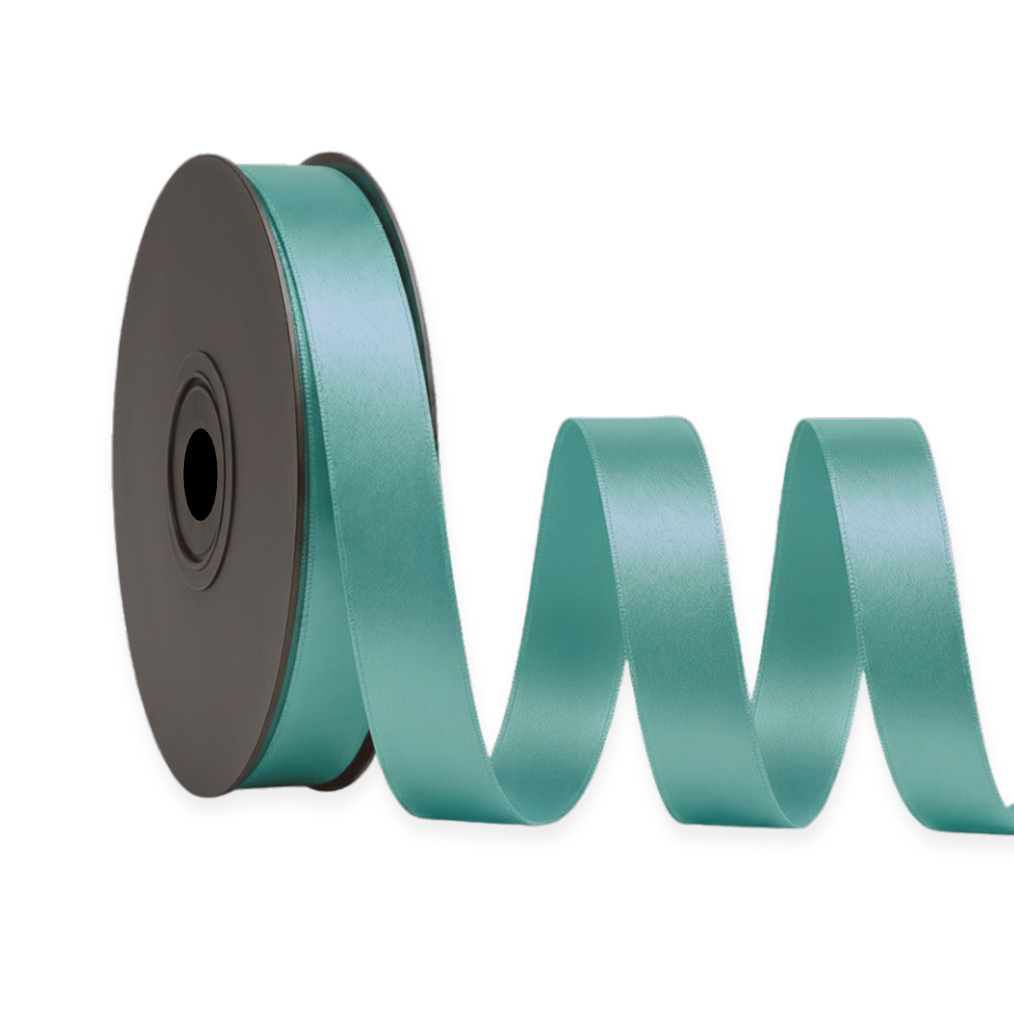 Deluxe-Satinbandrolle, beidseitig verwendbar, 25 m – Breiten 3–63 mm – Oeko-Tex Standard 100
