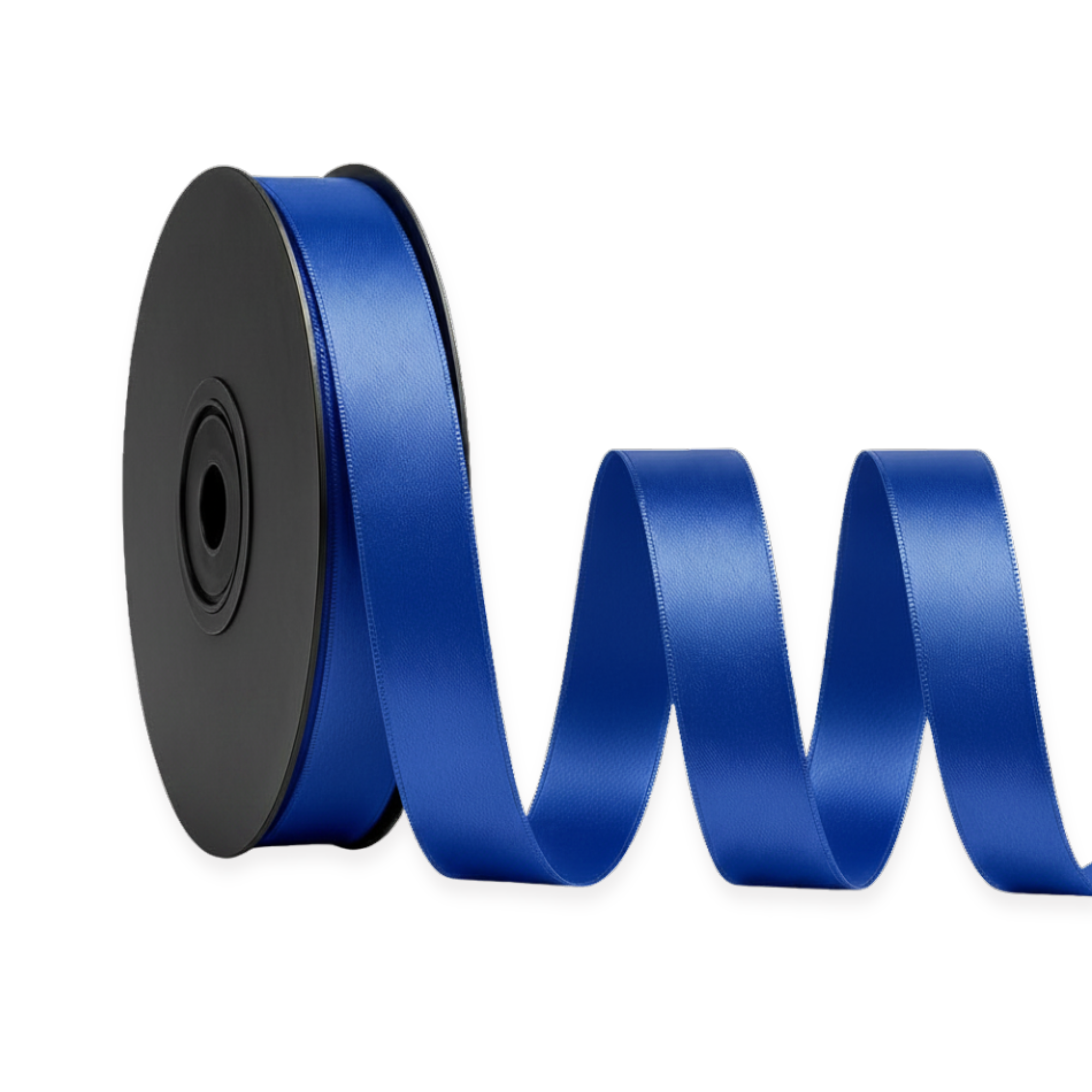Deluxe-Satinbandrolle, beidseitig verwendbar, 25 m – Breiten 3–63 mm – Oeko-Tex Standard 100