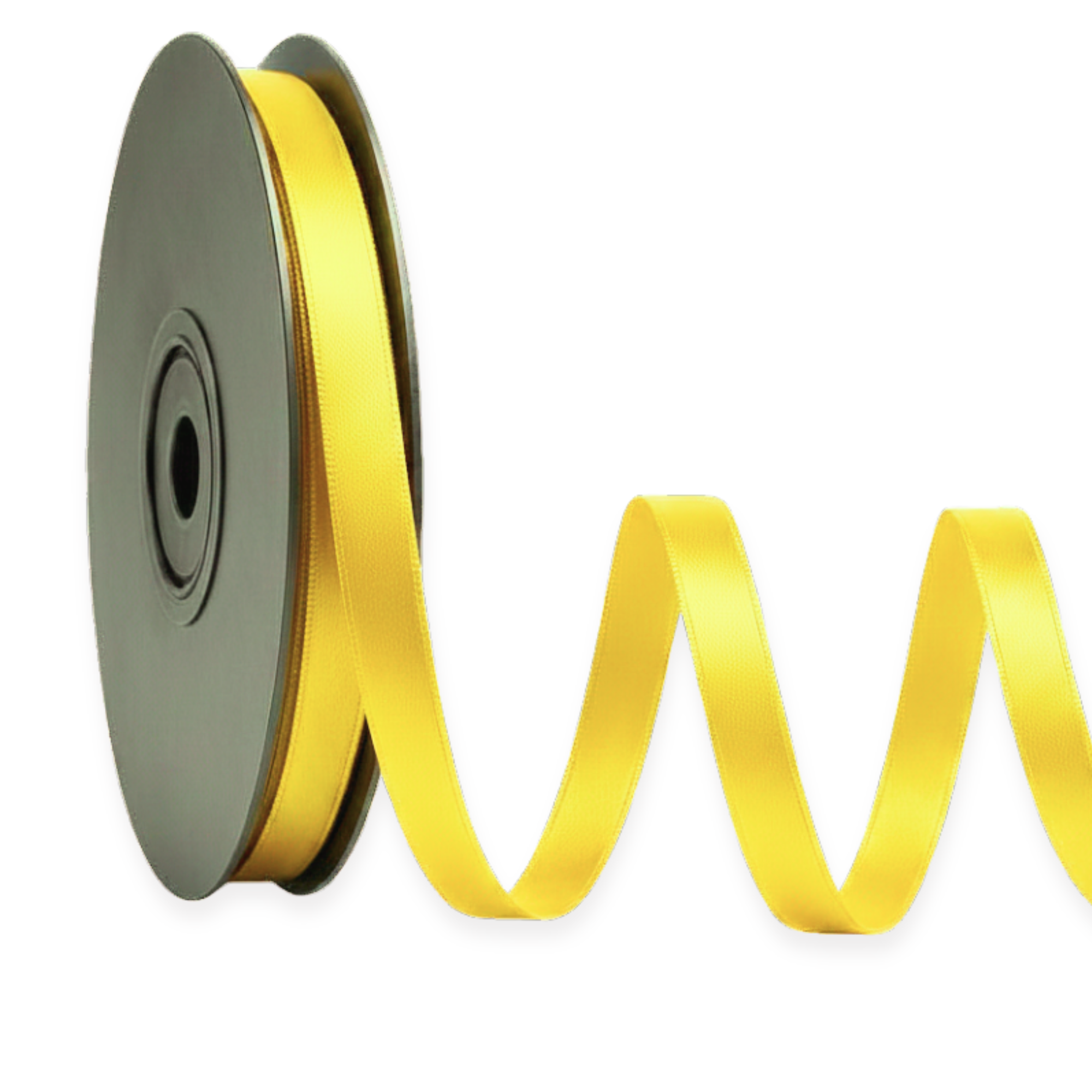 Deluxe-Satinbandrolle, beidseitig verwendbar, 25 m – Breiten 3–63 mm – Oeko-Tex Standard 100
