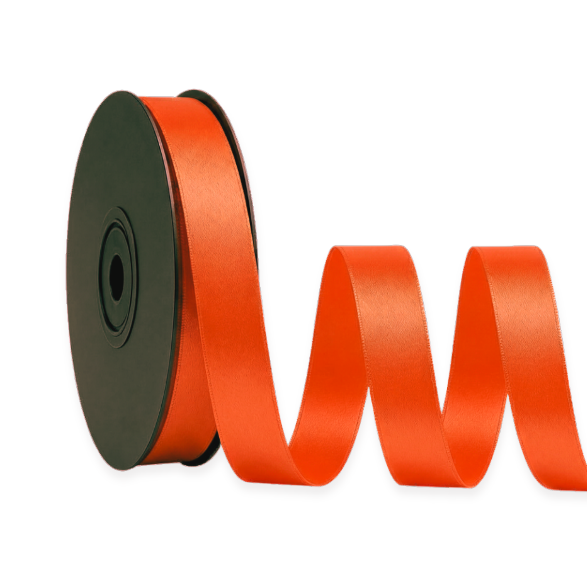 Deluxe-Satinbandrolle, beidseitig verwendbar, 25 m – Breiten 3–63 mm – Oeko-Tex Standard 100