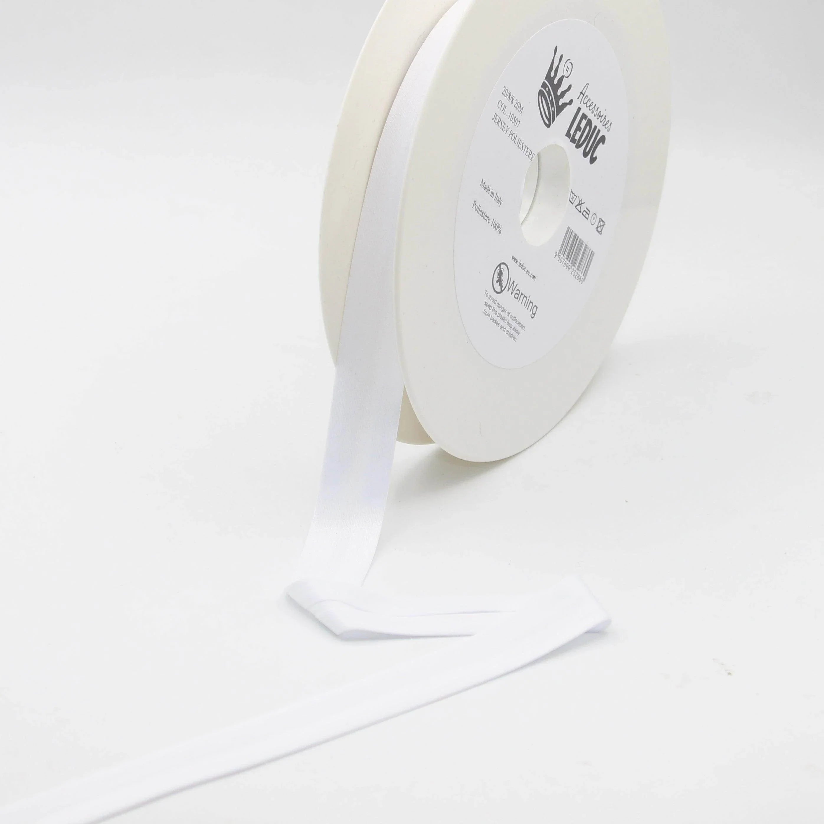 20 meters 20mm (20+8+8) Jersey Polyester Bias Binding 100% Polyester - ACCESSOIRES LEDUC BV