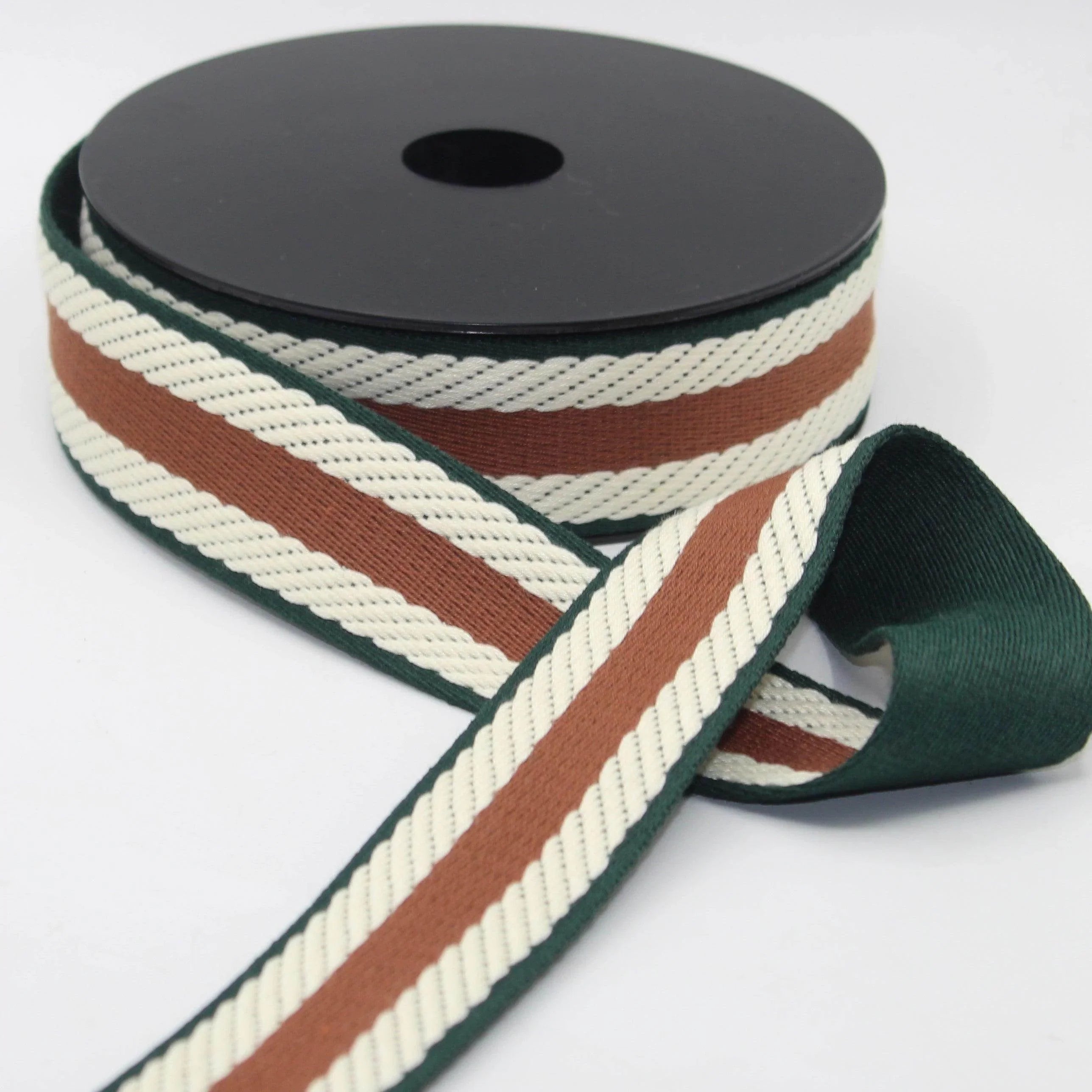 10 meters 38mm Striped Webbing #RUB3558 - ACCESSOIRES LEDUC BV