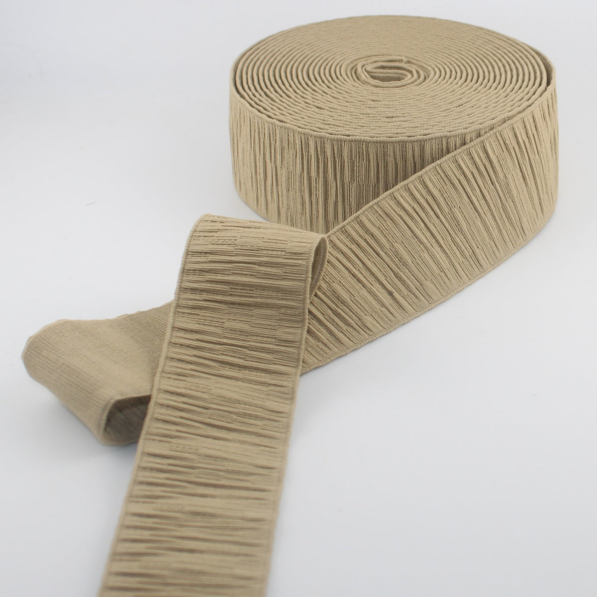 5 meter 40mm Flat Woven Elastic with Pleated Effect – Multiple Colours - ELA3618