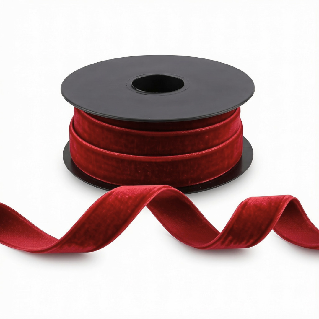Nastro di velluto di alta qualità, 10m, 10mm–50mm, poliestere #VEL1510