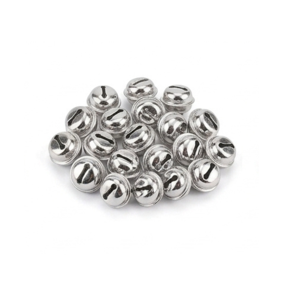 Sewing Jingle Bells 13, 18 & 30mm – Gold & Silver – 20 pcs