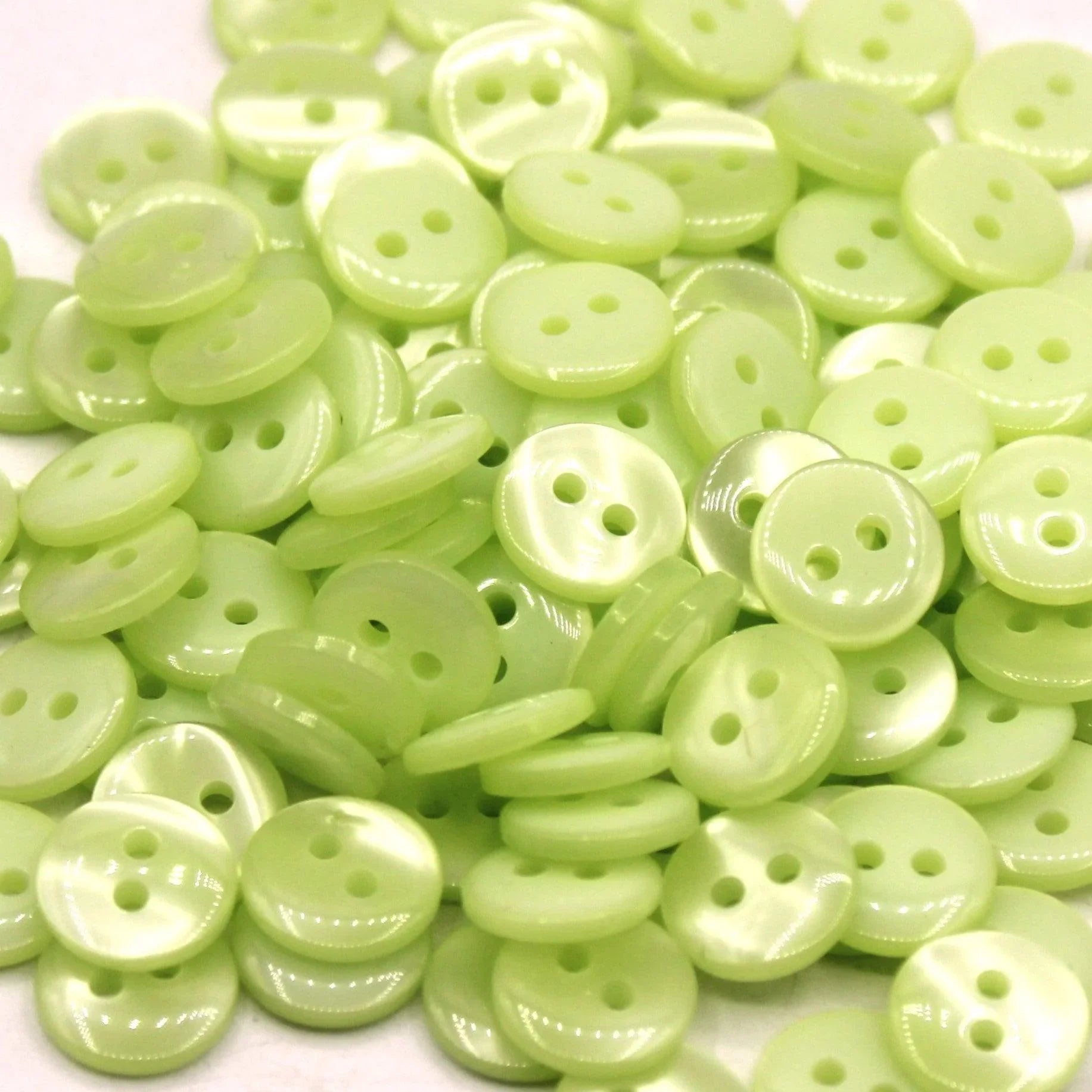 50 pieces 11mm - 2 Holes Polyester Button for Blouses (18") - (KP2 105 18") - ACCESSOIRES LEDUC BV