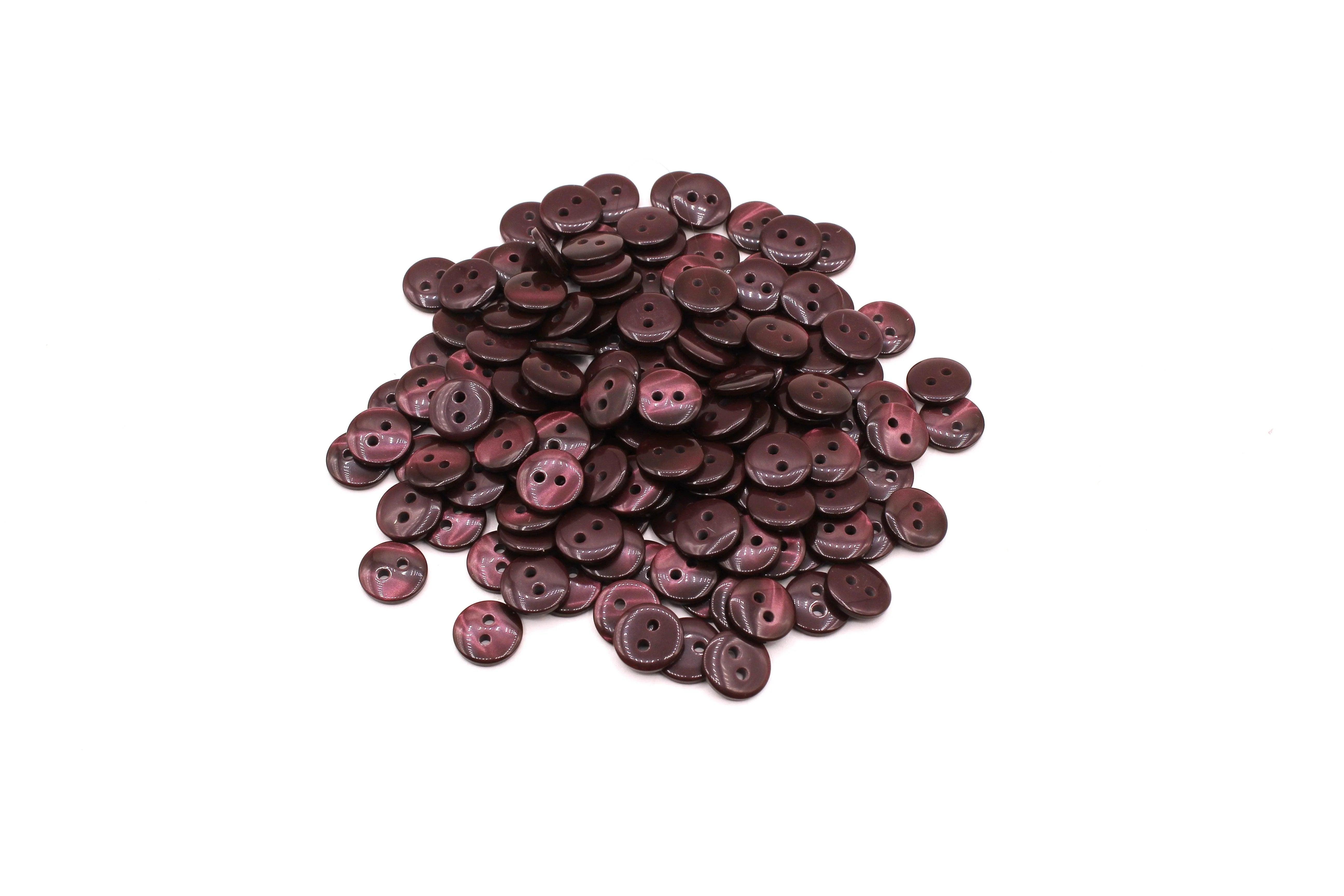 50 pieces 11mm - 2 Holes Polyester Button for Blouses (18") - (KP2 105 18") - ACCESSOIRES LEDUC BV