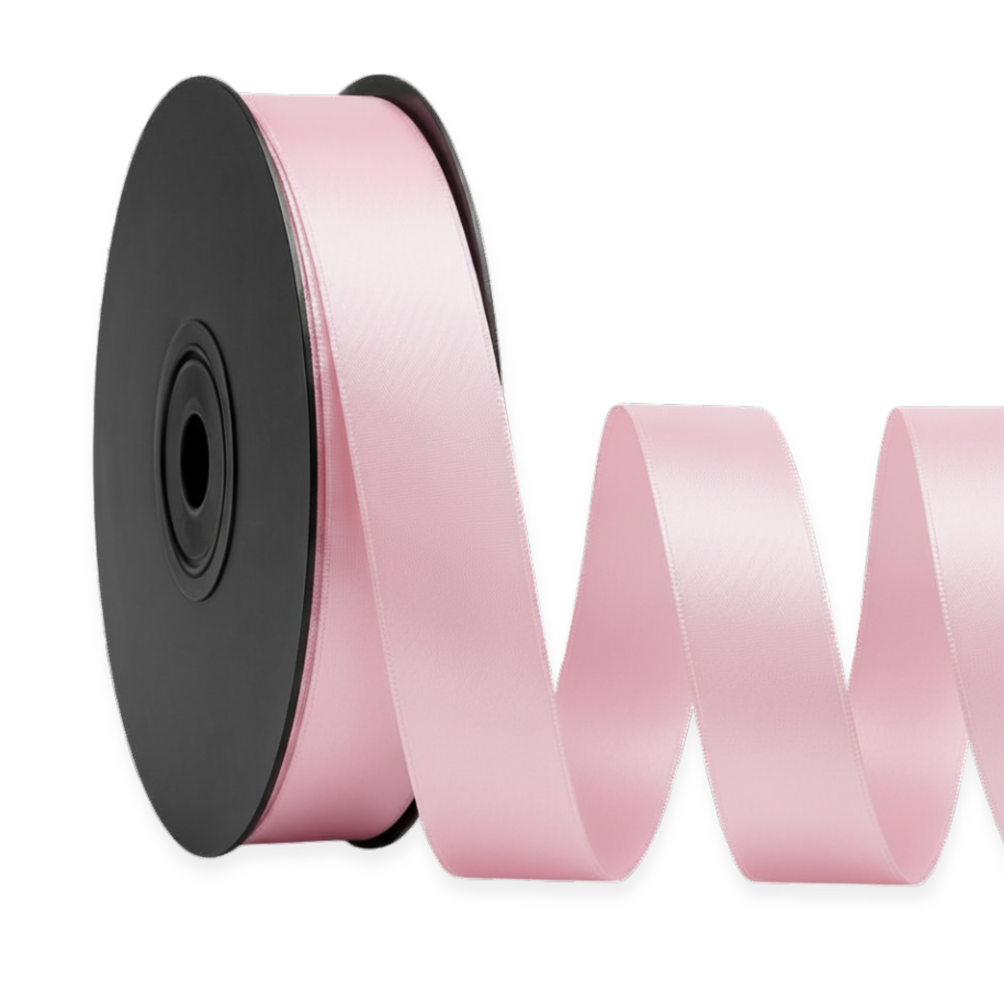 Deluxe-Satinbandrolle, beidseitig verwendbar, 25 m – Breiten 3–63 mm – Oeko-Tex Standard 100