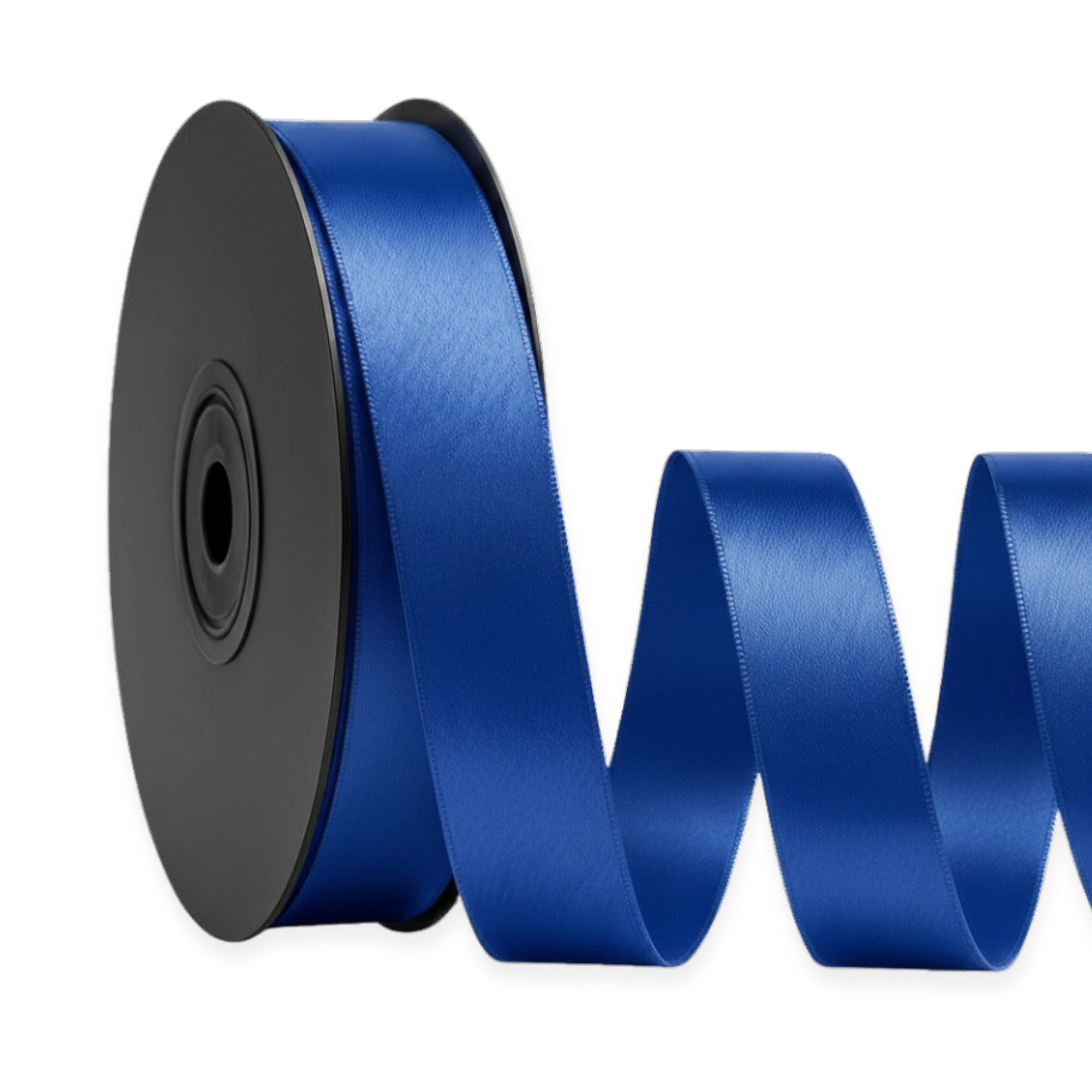 Deluxe-Satinbandrolle, beidseitig verwendbar, 25 m – Breiten 3–63 mm – Oeko-Tex Standard 100