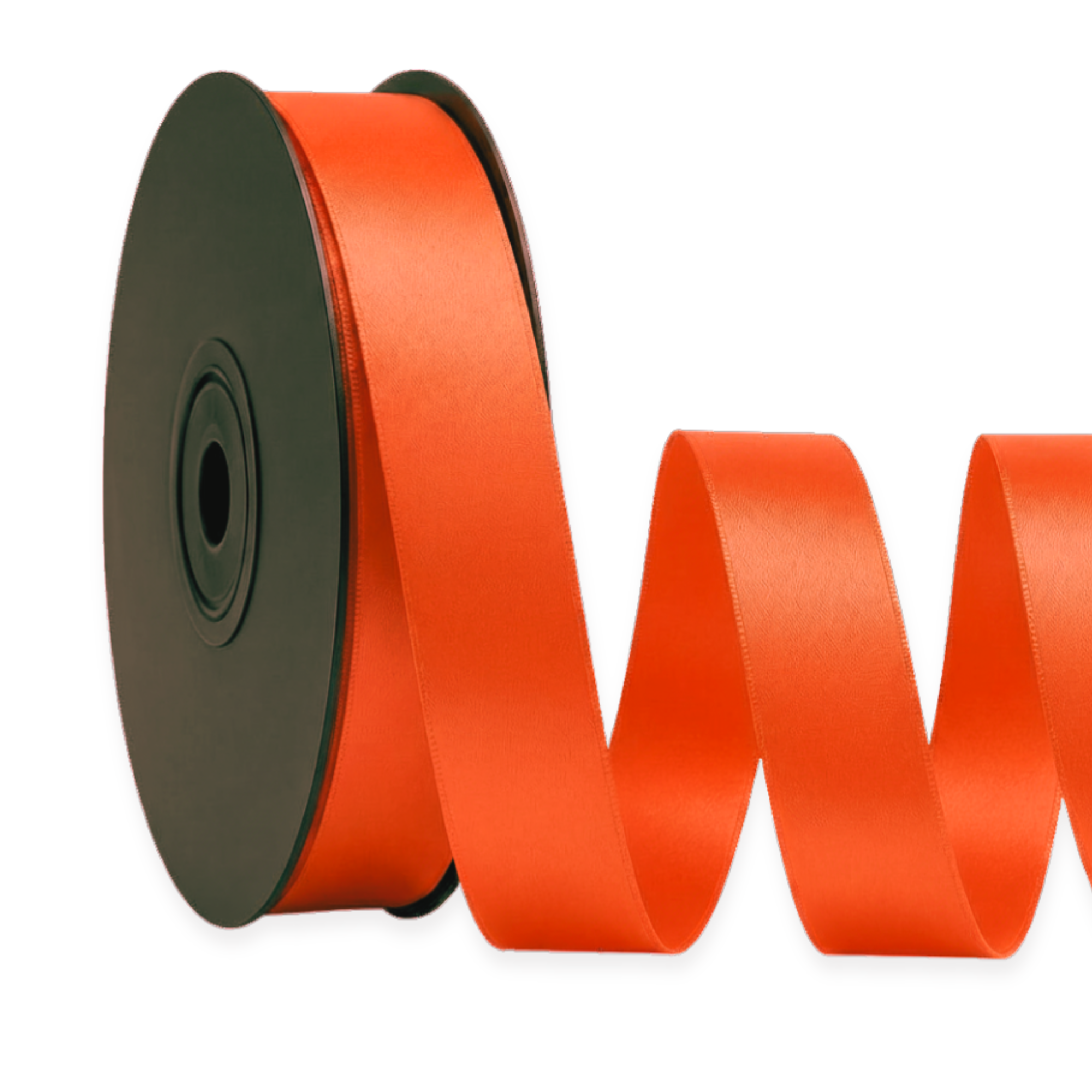 Deluxe-Satinbandrolle, beidseitig verwendbar, 25 m – Breiten 3–63 mm – Oeko-Tex Standard 100