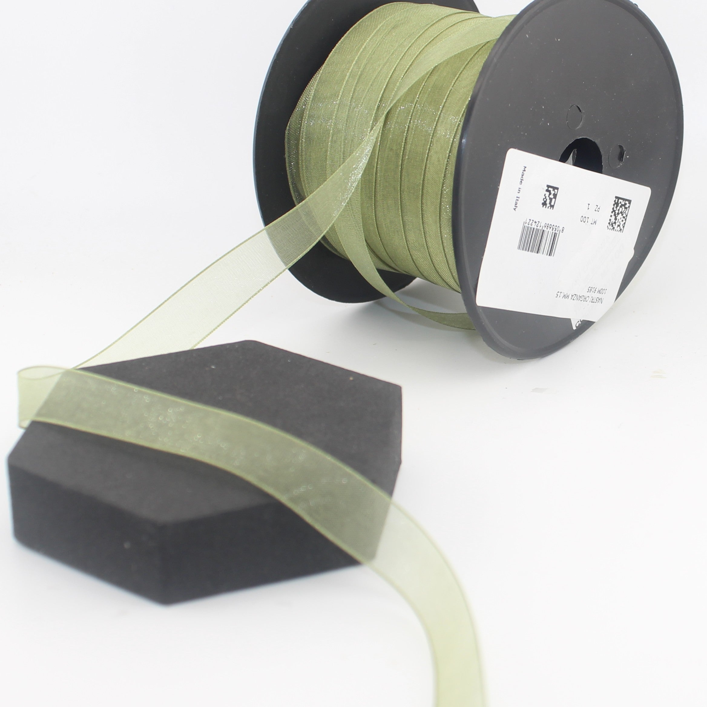 Italienisches Organza-Band, 10 m | Transparentes Band für Hochzeiten und Geschenkverpackungen