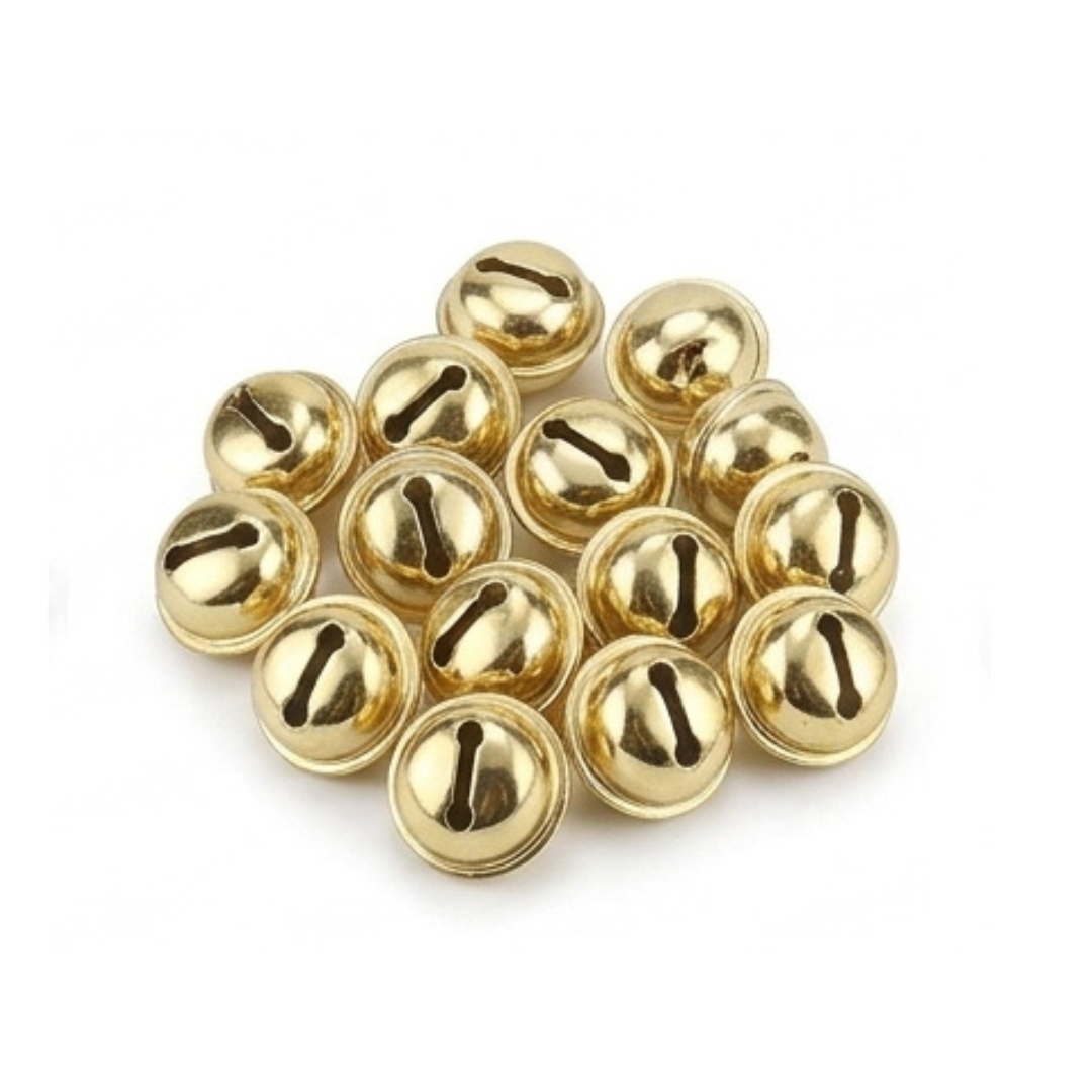 Sewing Jingle Bells 13, 18 & 30mm – Gold & Silver – 20 pcs
