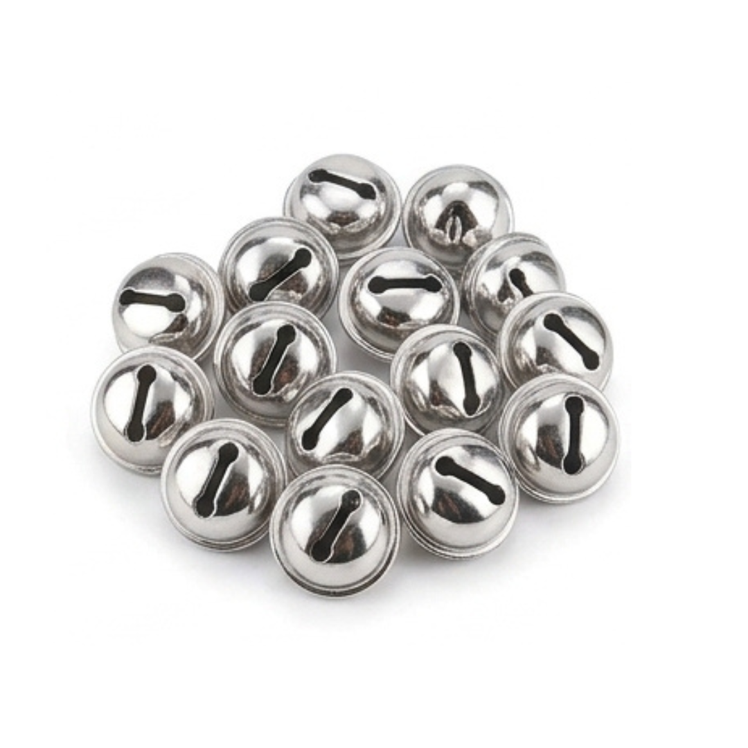 Sewing Jingle Bells 13, 18 & 30mm – Gold & Silver – 20 pcs