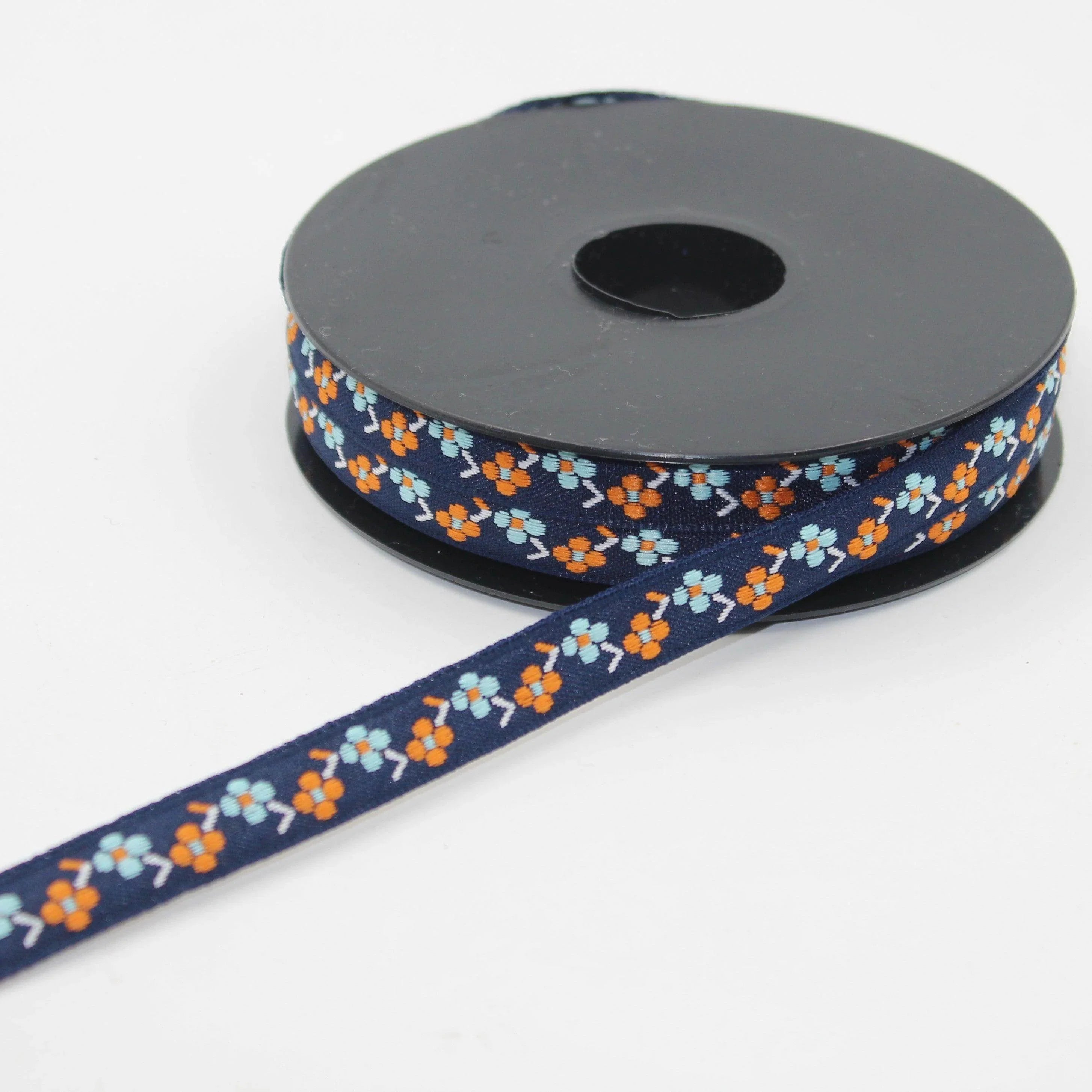 10 meters 12mm Floral Jacquard Braid #JAC4695 - ACCESSOIRES LEDUC BV