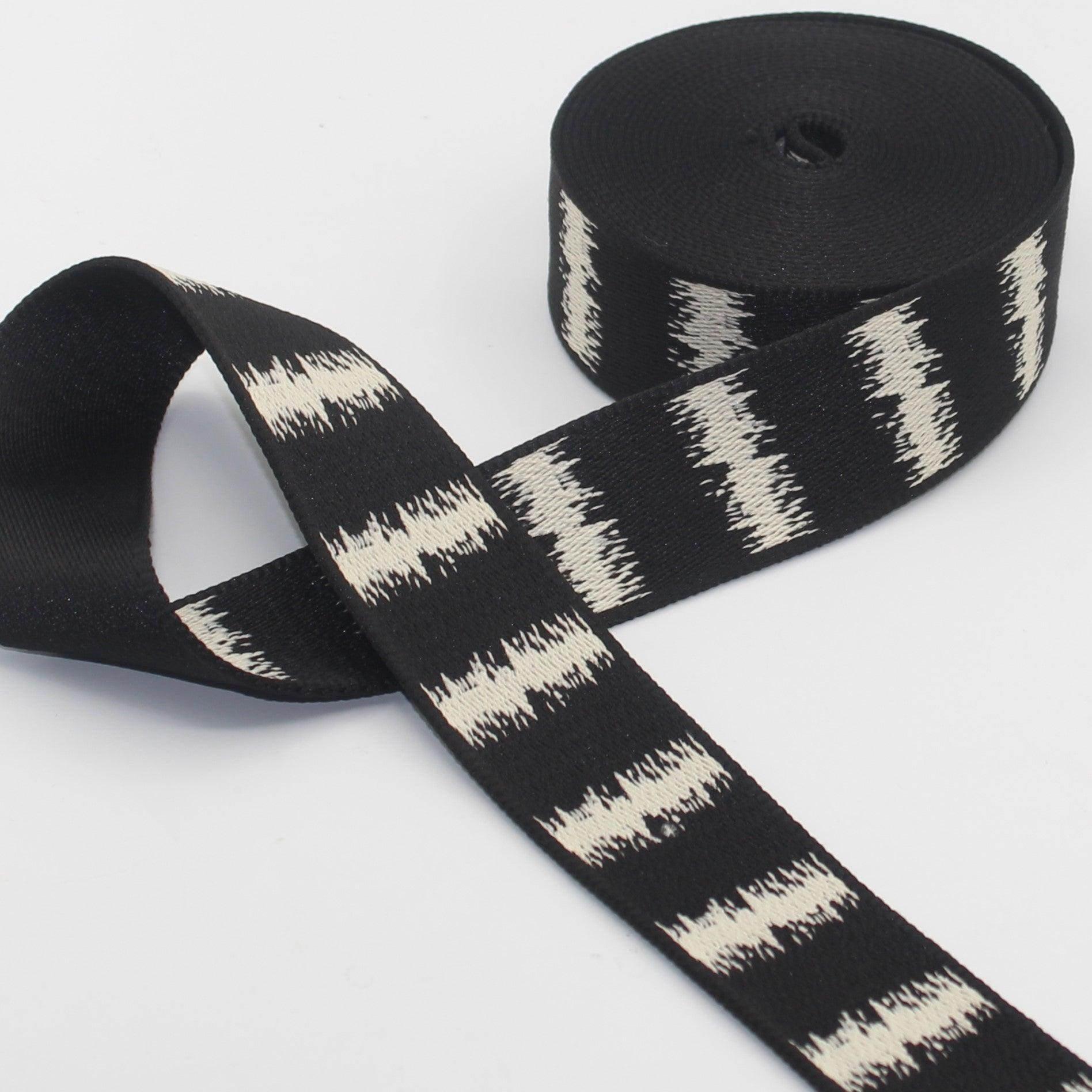40mm Squiggles Webbing 5/10/45mt #RUB3547 - ACCESSOIRES LEDUC BV