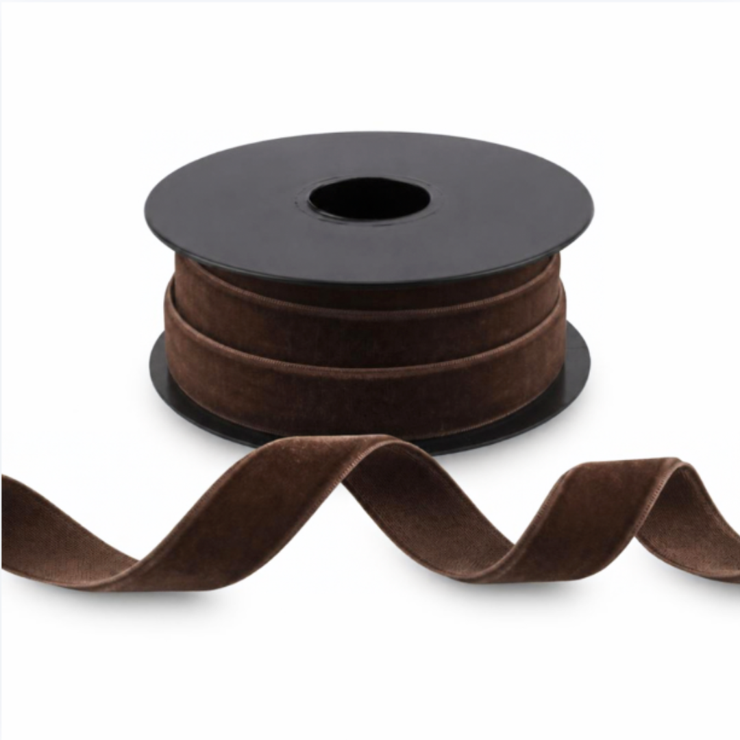 Nastro di velluto di alta qualità, 10m, 10mm–50mm, poliestere #VEL1510