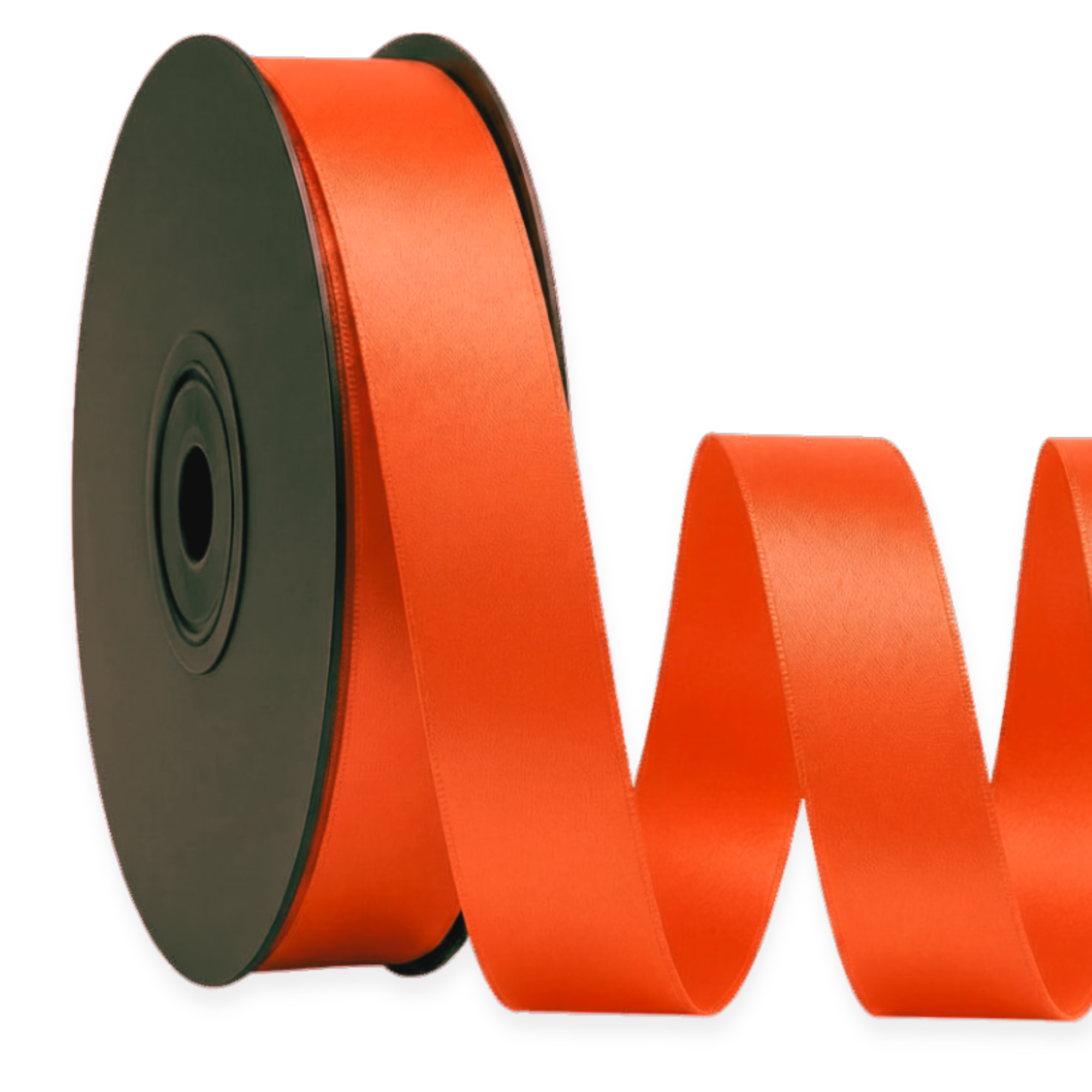 Deluxe-Satinbandrolle, beidseitig verwendbar, 25 m – Breiten 3–63 mm – Oeko-Tex Standard 100