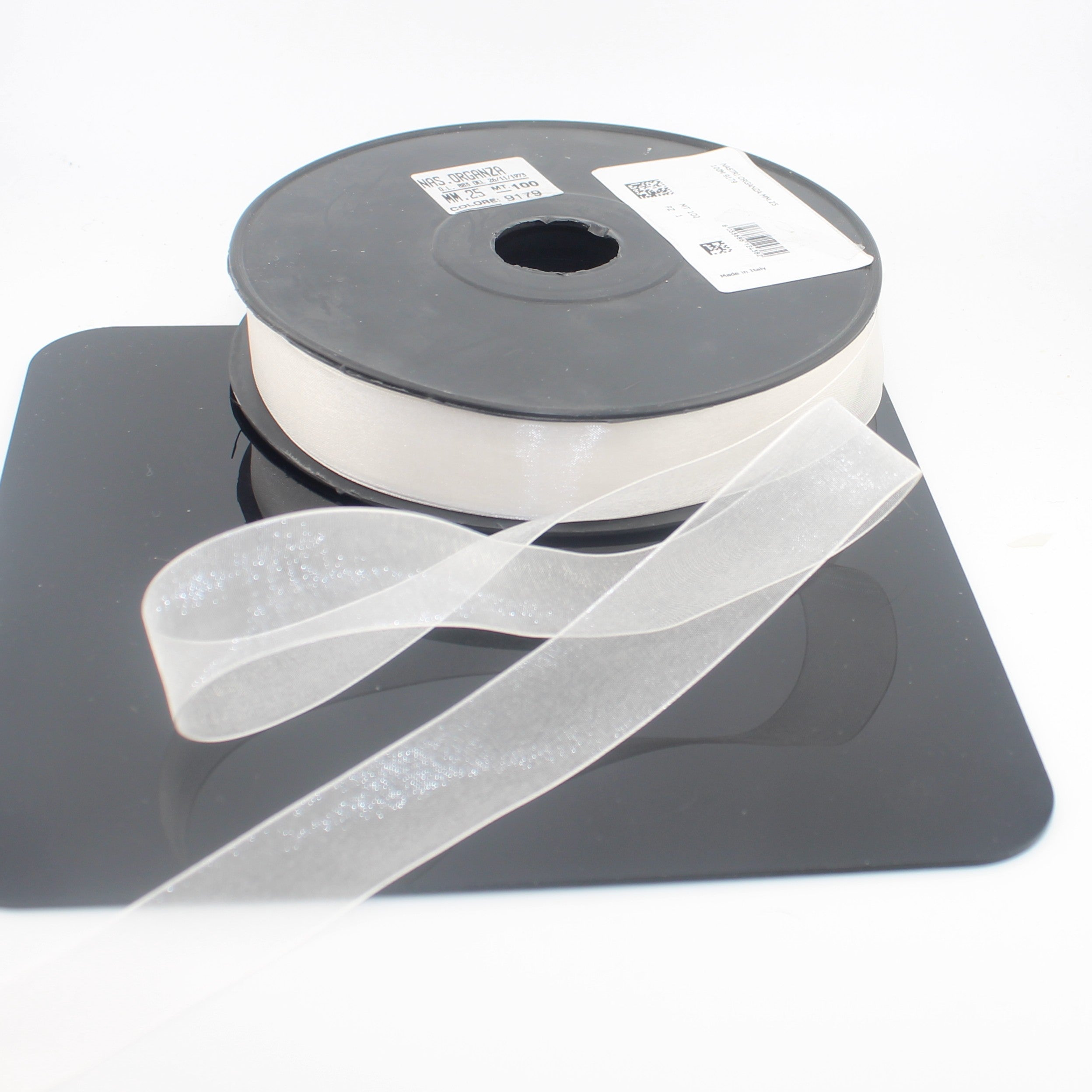 Italienisches Organza-Band, 10 m | Transparentes Band für Hochzeiten und Geschenkverpackungen