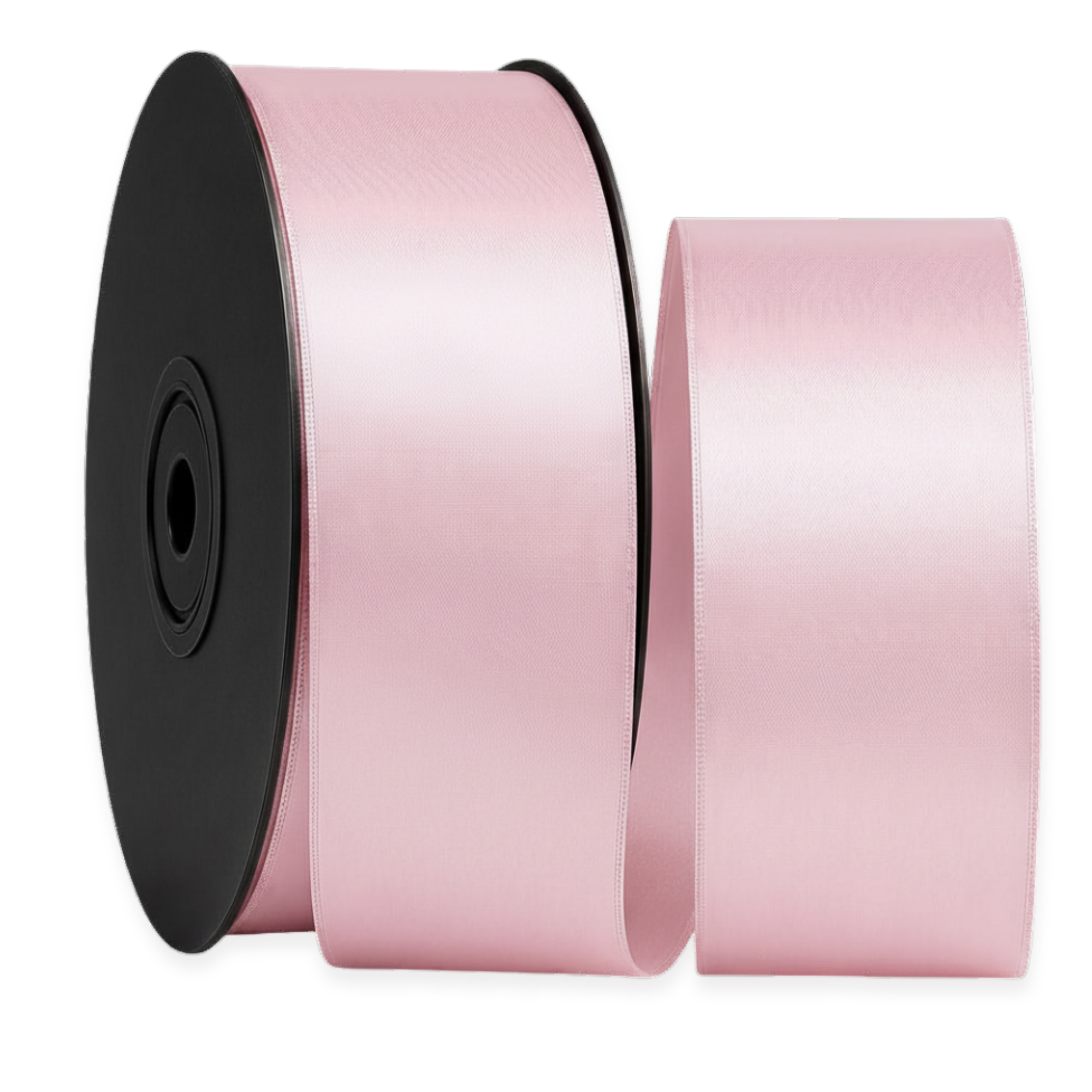 Deluxe-Satinbandrolle, beidseitig verwendbar, 25 m – Breiten 3–63 mm – Oeko-Tex Standard 100