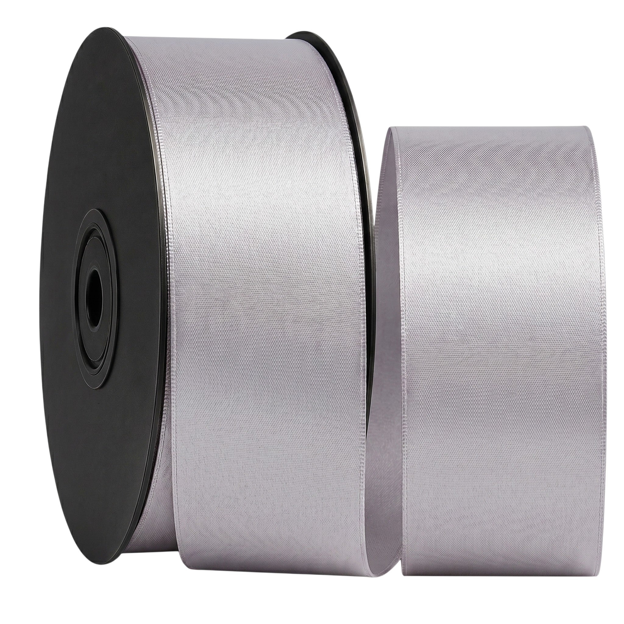 Deluxe-Satinbandrolle, beidseitig verwendbar, 25 m – Breiten 3–63 mm – Oeko-Tex Standard 100