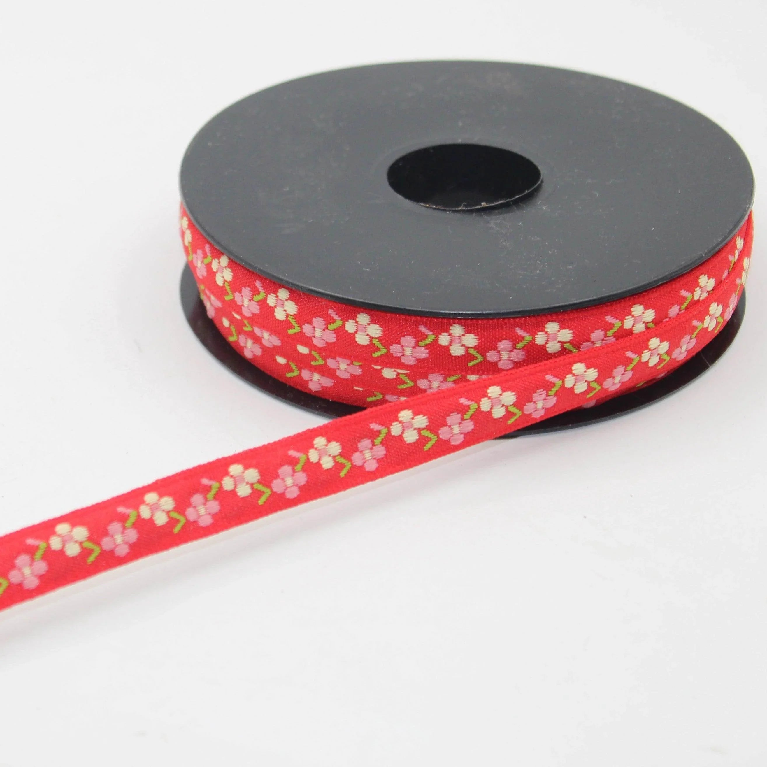 10 meters 12mm Floral Jacquard Braid #JAC4695 - ACCESSOIRES LEDUC BV