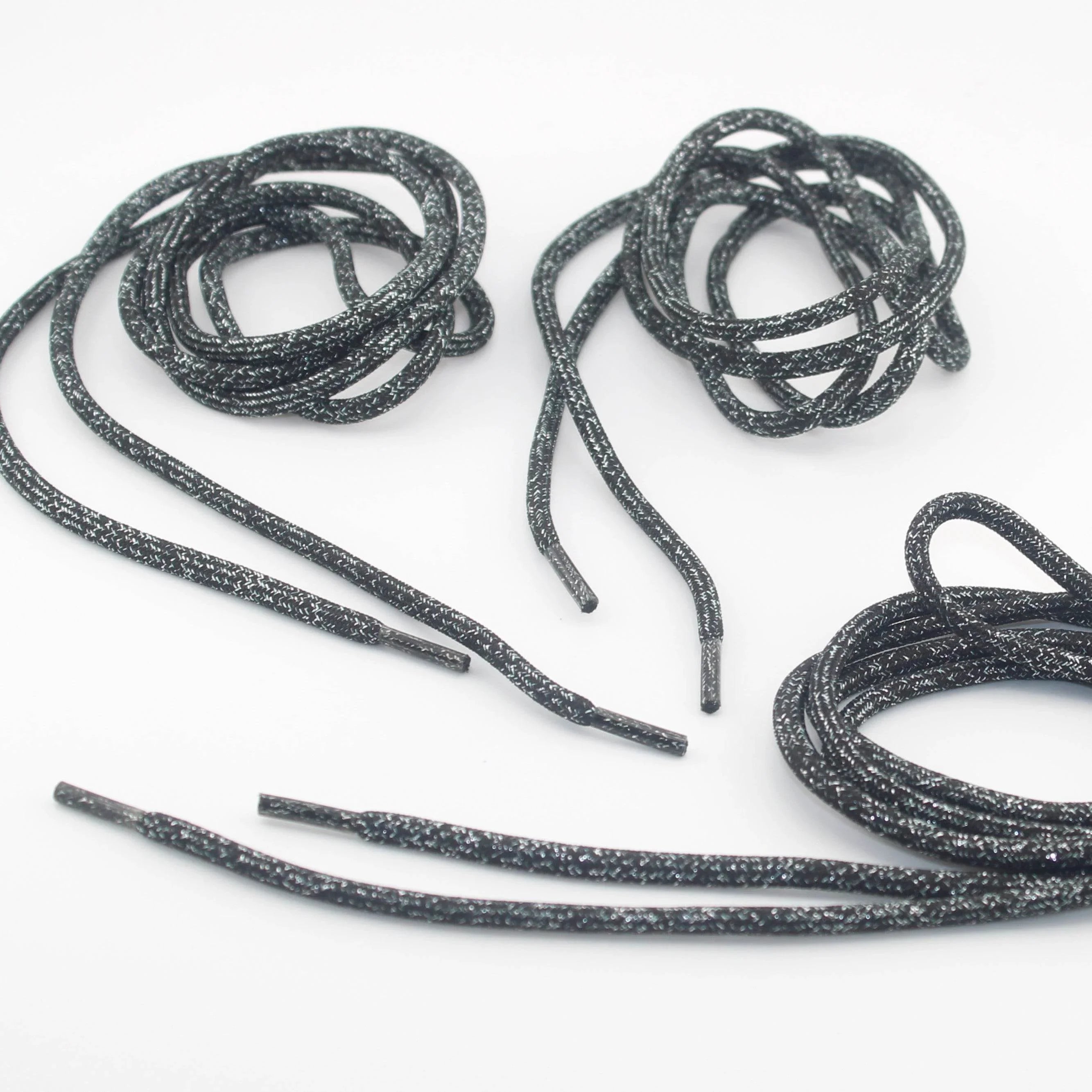 1 piece, 130cm / Ø5MM / Sweater / Trousers Cord Polyester & Lurex with Cord Ends #COR4007 - ACCESSOIRES LEDUC BV
