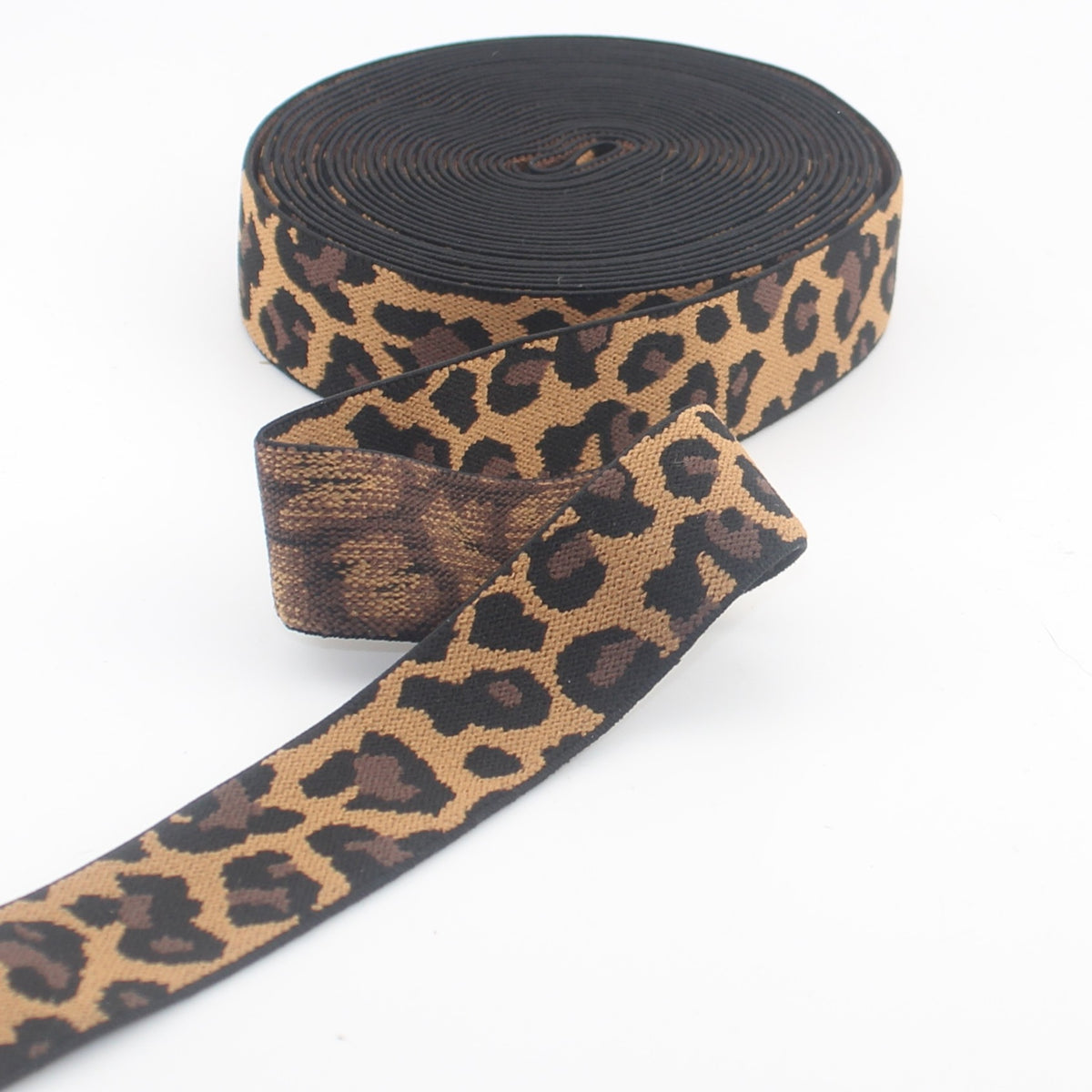 Élastique léopard de 40 mm pour ceintures, vêtements et couture
