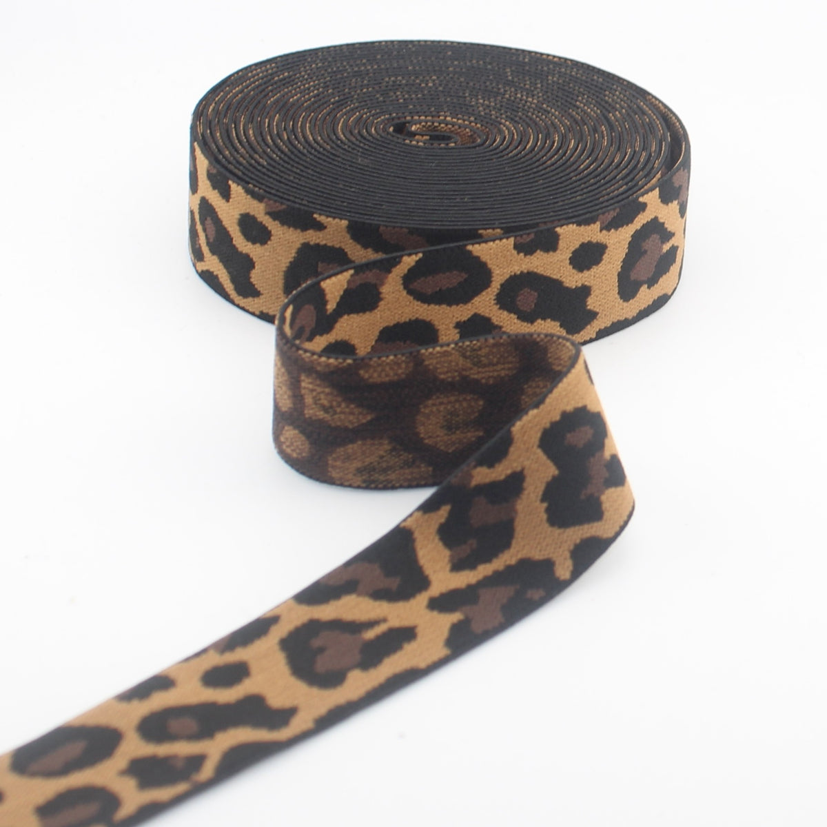 Élastique léopard de 40 mm pour ceintures, vêtements et couture