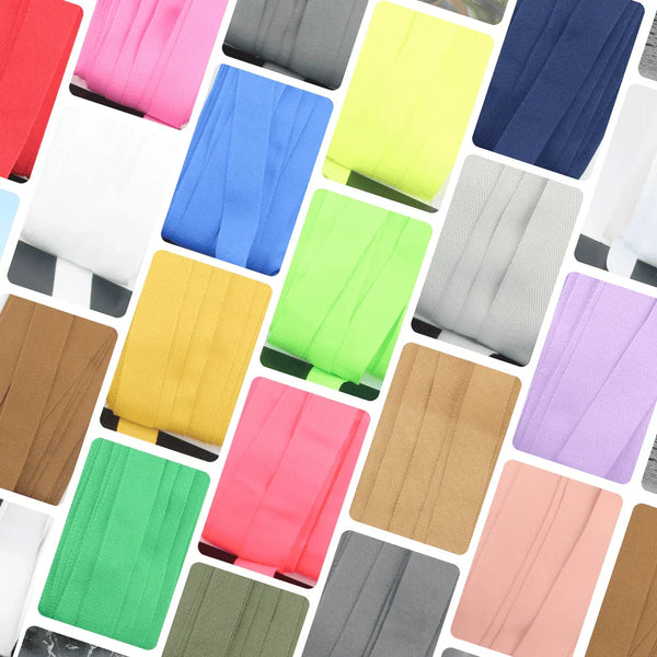 20 meters 20 or 25mm Wide 100% Cotton Herringbone tape (21 colours to chose from!) - ACCESSOIRES LEDUC BV