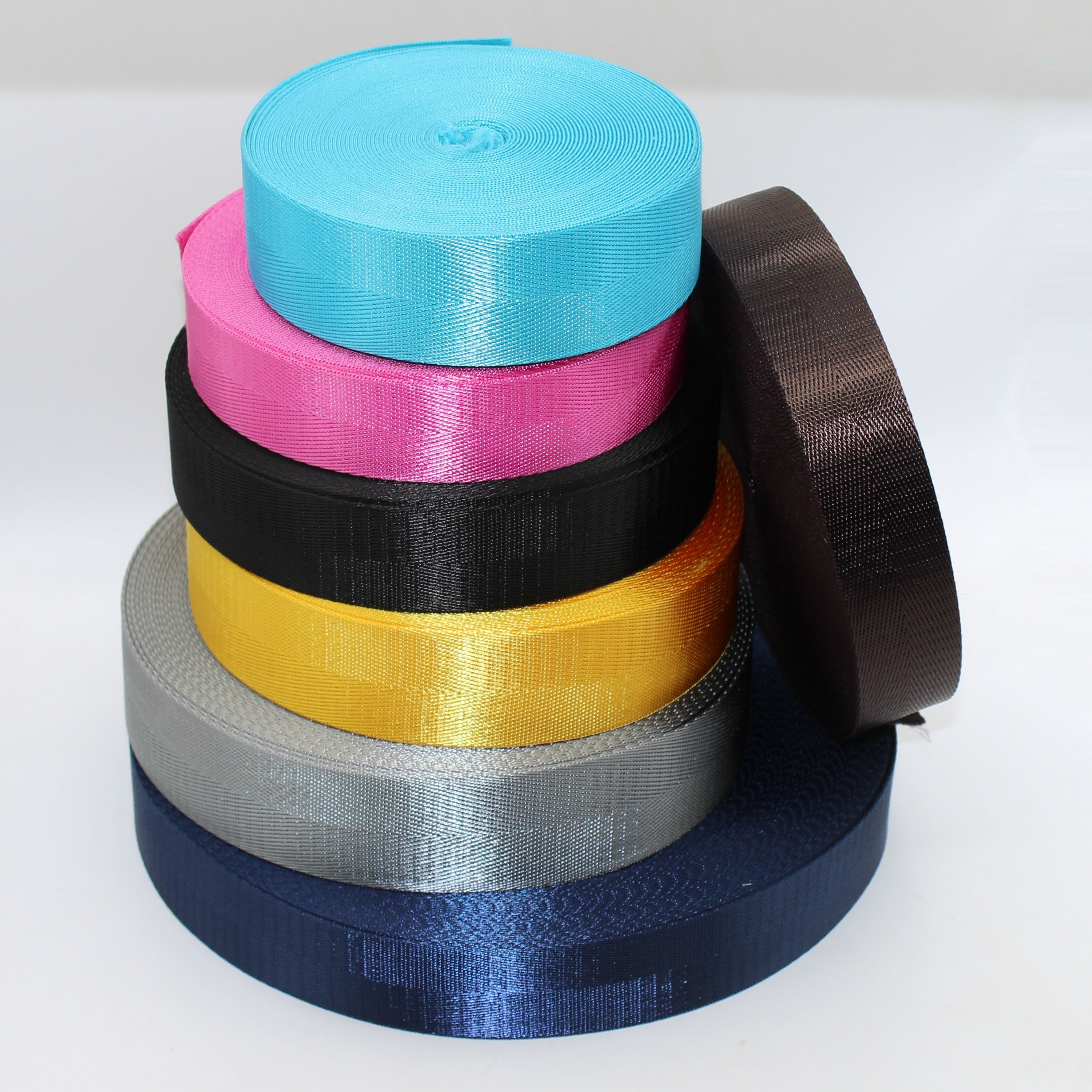 Shiny Herringbone Webbing – 30 mm or 40 mm | Premium Strap Tape (5 m) #RUB1910