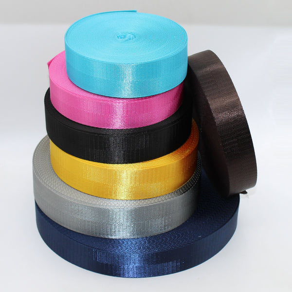 Fettuccia lucida a spina di pesce – 30 mm o 40 mm | Nastro per cinghie premium (5 m) #RUB1910