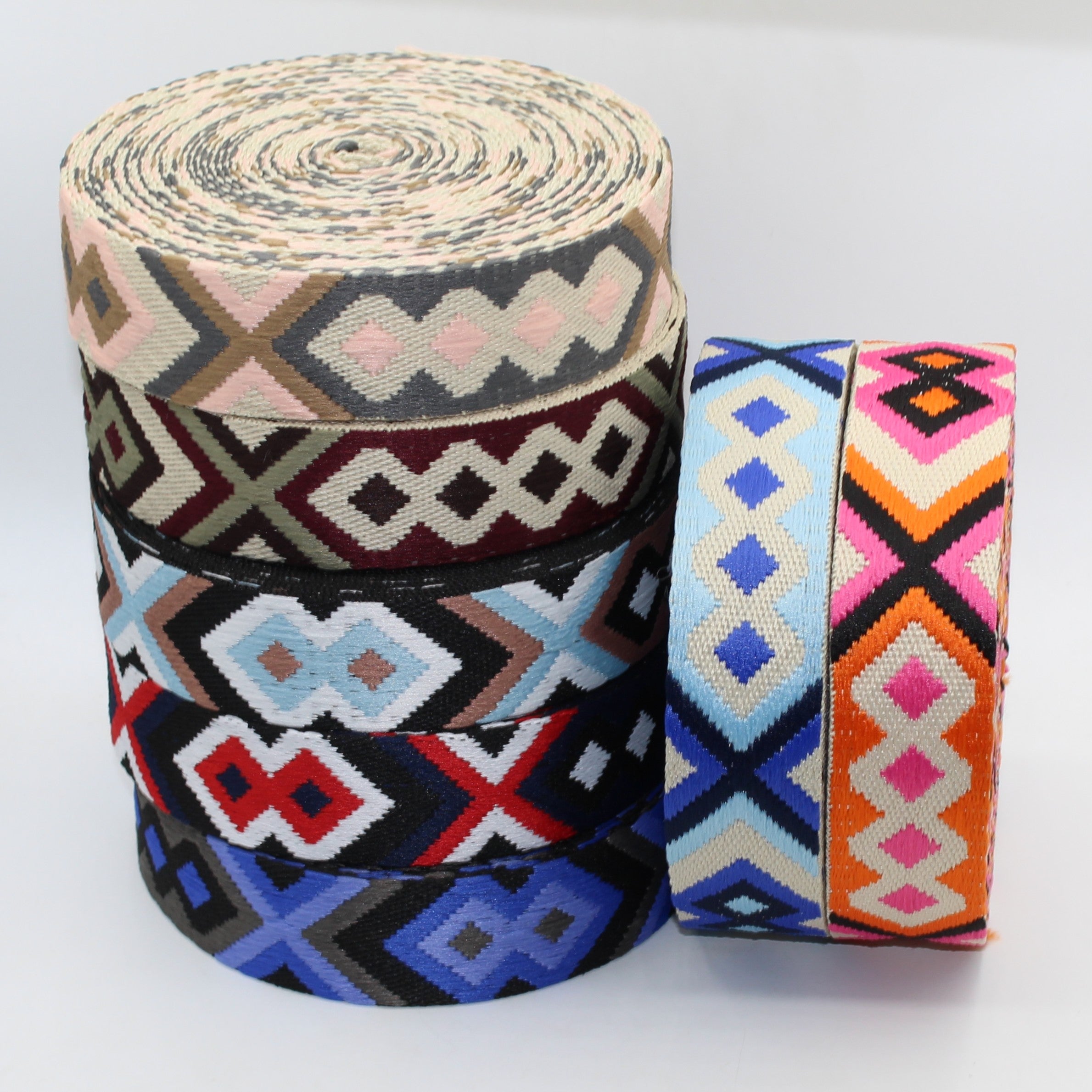 Thick Ethnic Webbing Strap 38mm for Bags & DIY Sewing Projects #RUB1974