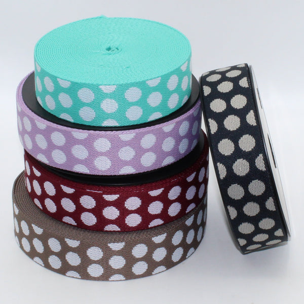 Fettuccia a pois da 5 m, 36 mm #RUB1933