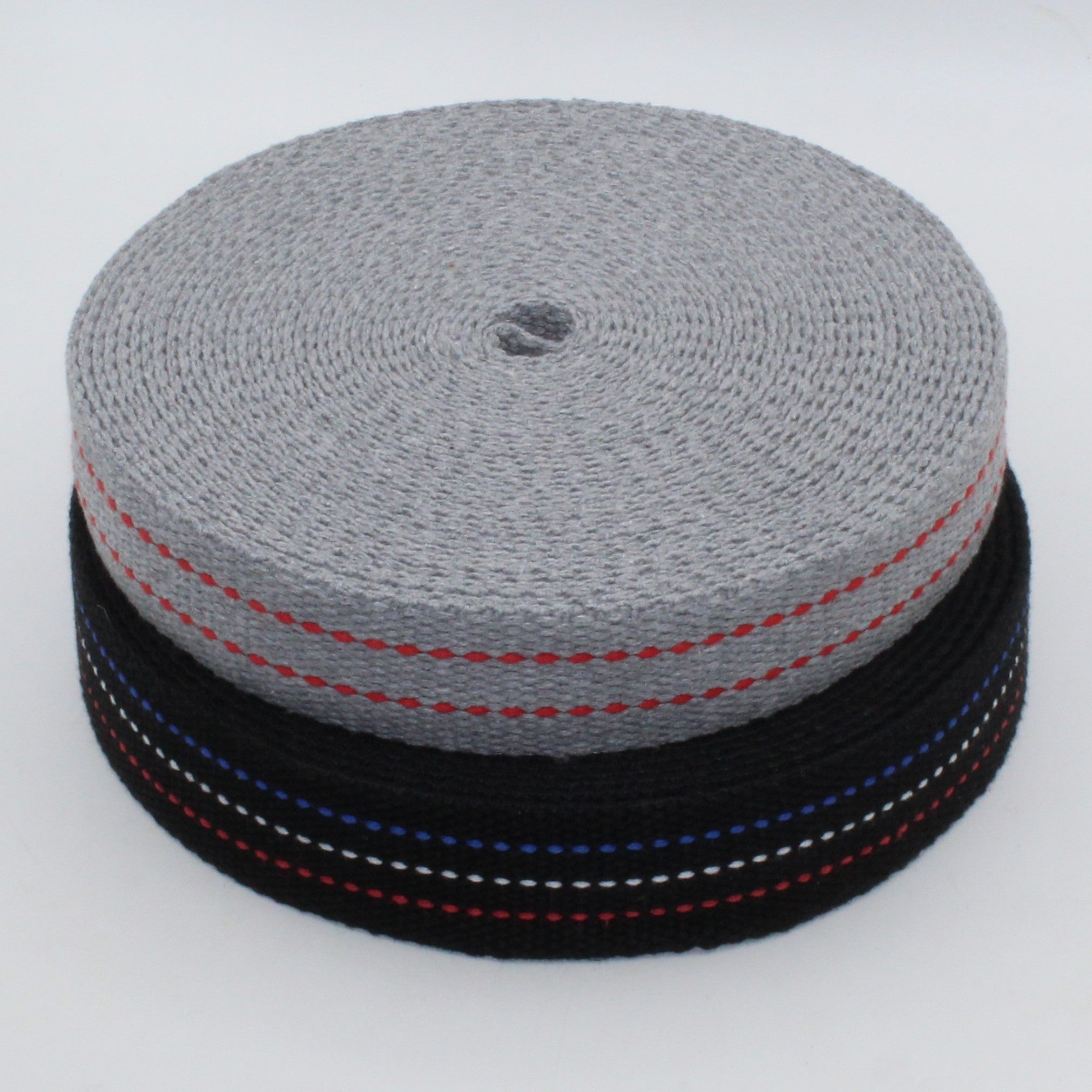 Gurtband mit farbiger Naht 30 mm, 5 m, für Taschenriemen und Gürtel