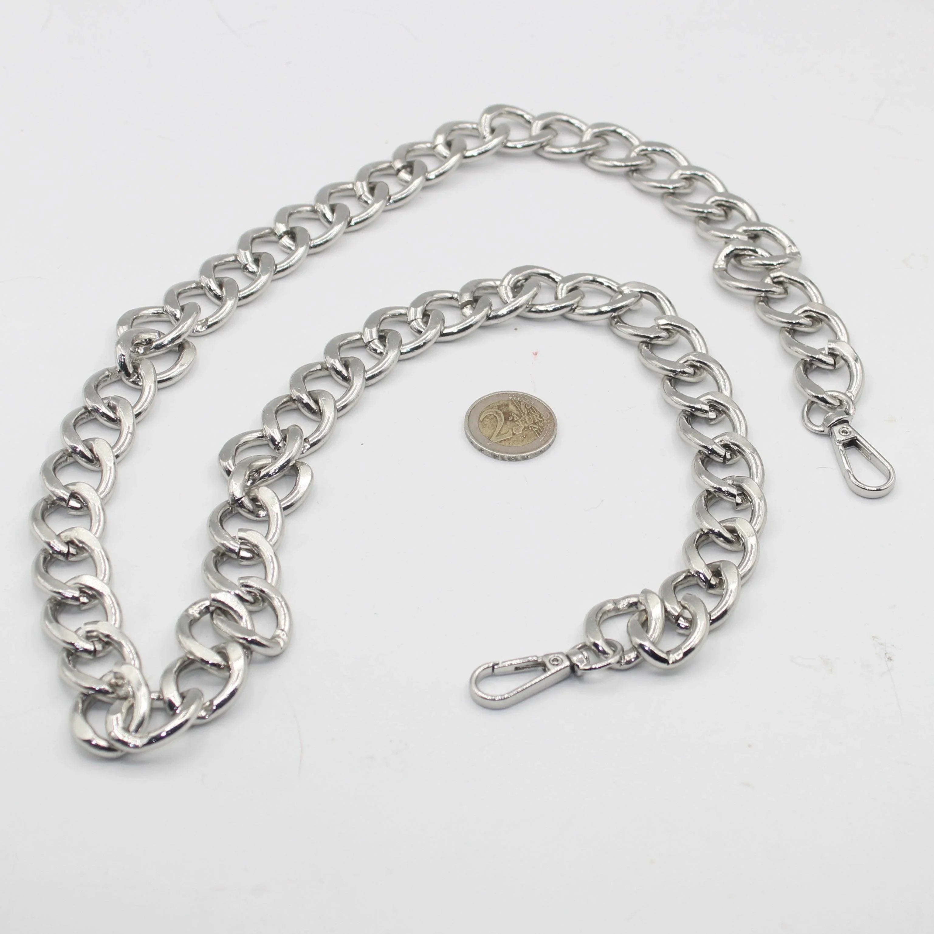 100cm long Chain with Lobsters (rings 25mm long, 19mm high) #CHAIN539 - ACCESSOIRES LEDUC BV