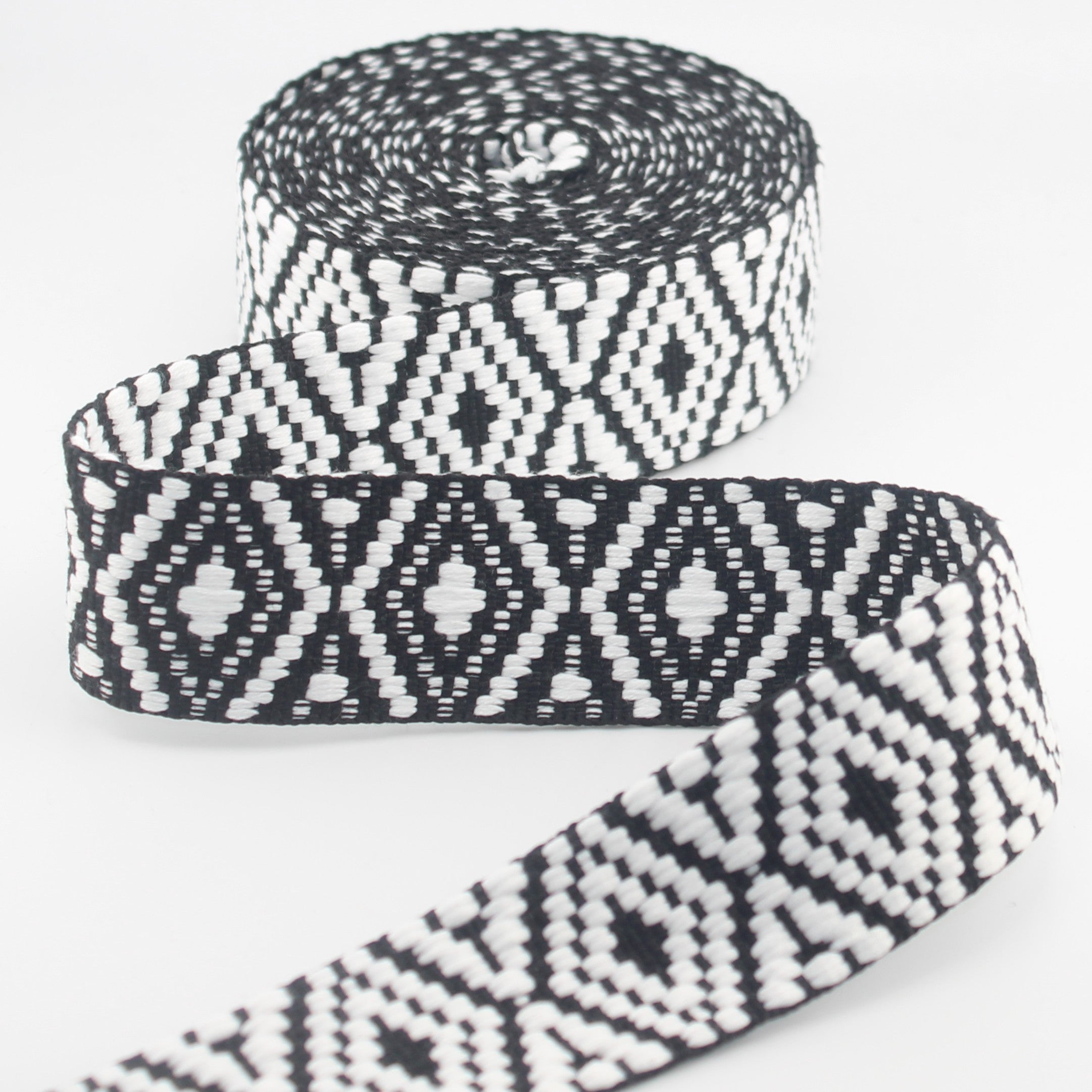 Bicolor Ethnic Webbing 38mm for Bags, Straps & Sewing Projects #RUB1970