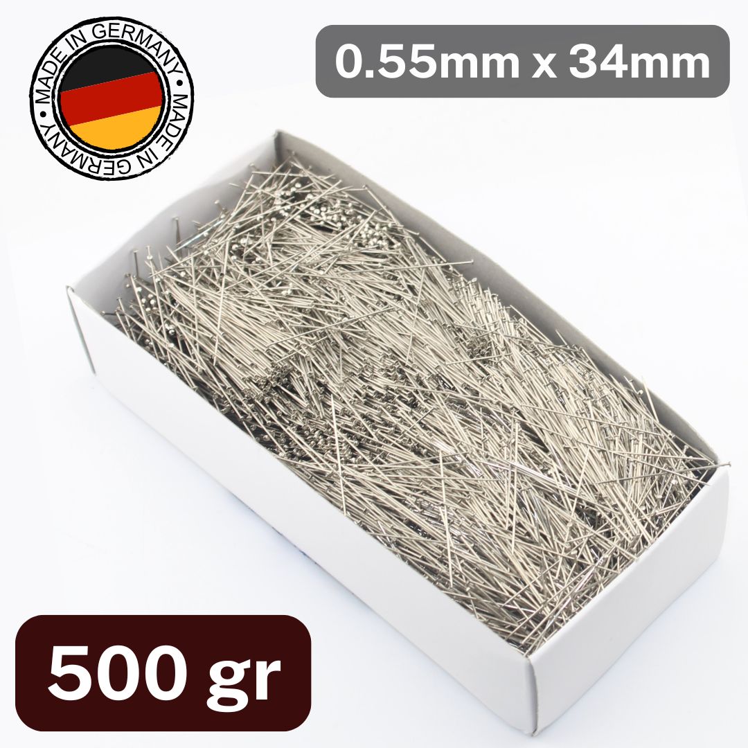 Duitse superfijne naainaalden 0,55×34 mm, 500 g