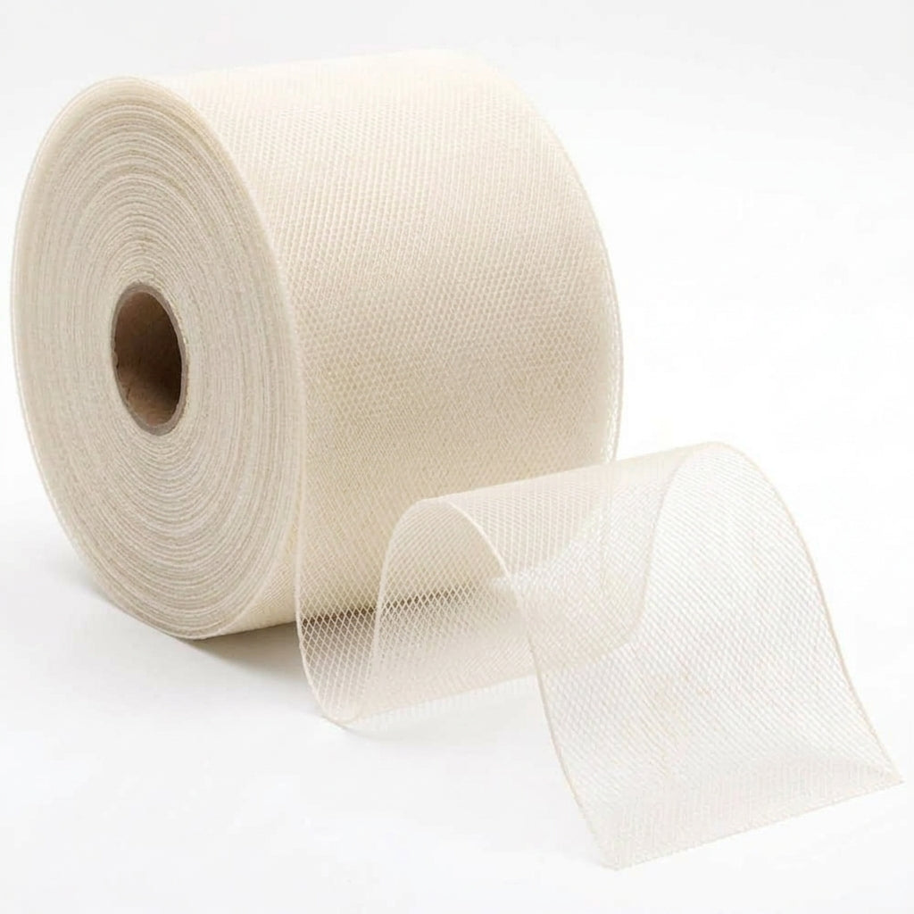 10 meter Horsehair Braid Tape for Dressmaking, Black White or Offwhite; Hem Support and Structured Garments 20 - 100 mm