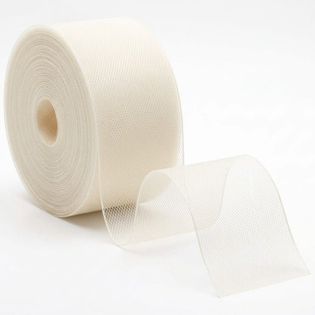 10 meter Horsehair Braid Tape for Dressmaking, Black White or Offwhite; Hem Support and Structured Garments 20 - 100 mm