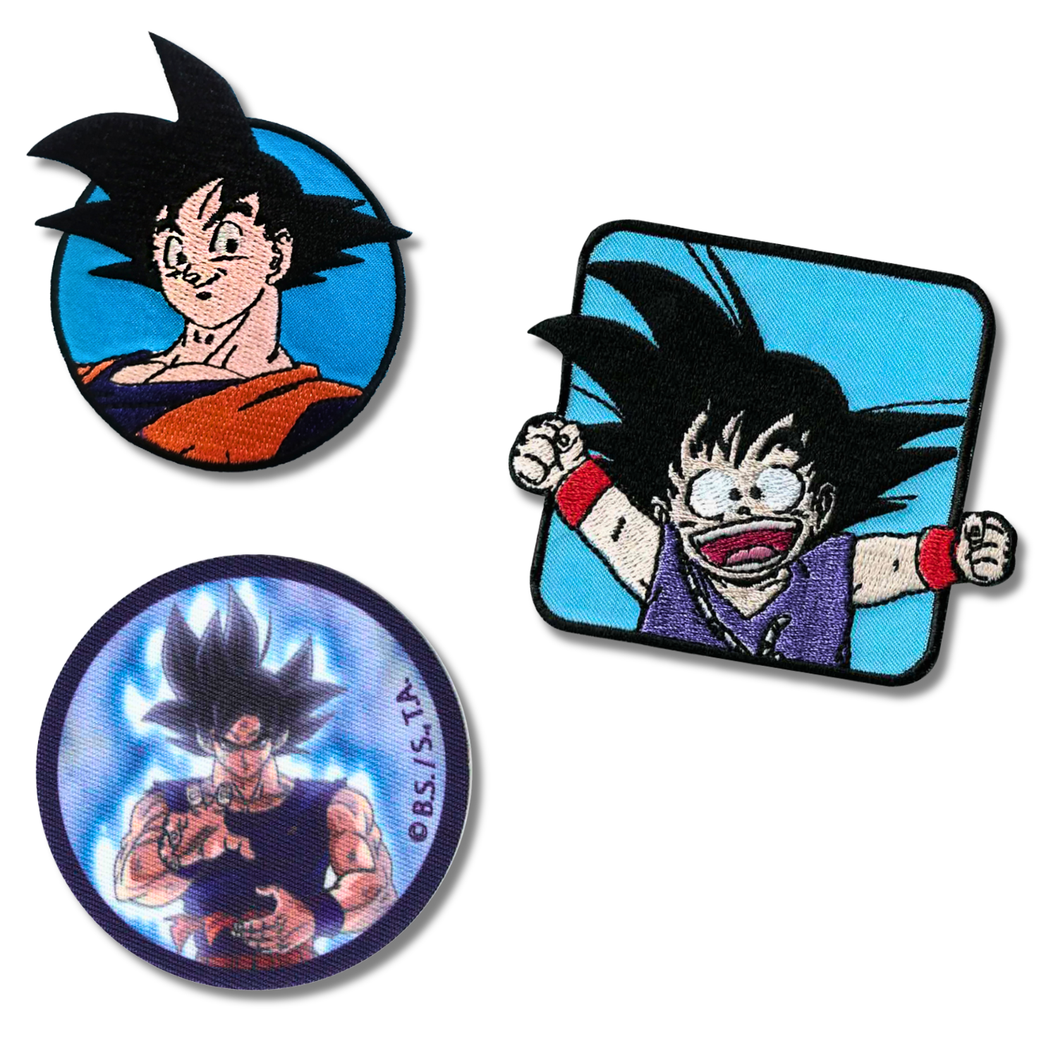 Set aus 3 Kinder- und Anime-Aufbügel-Patches für Kleidung und Taschen