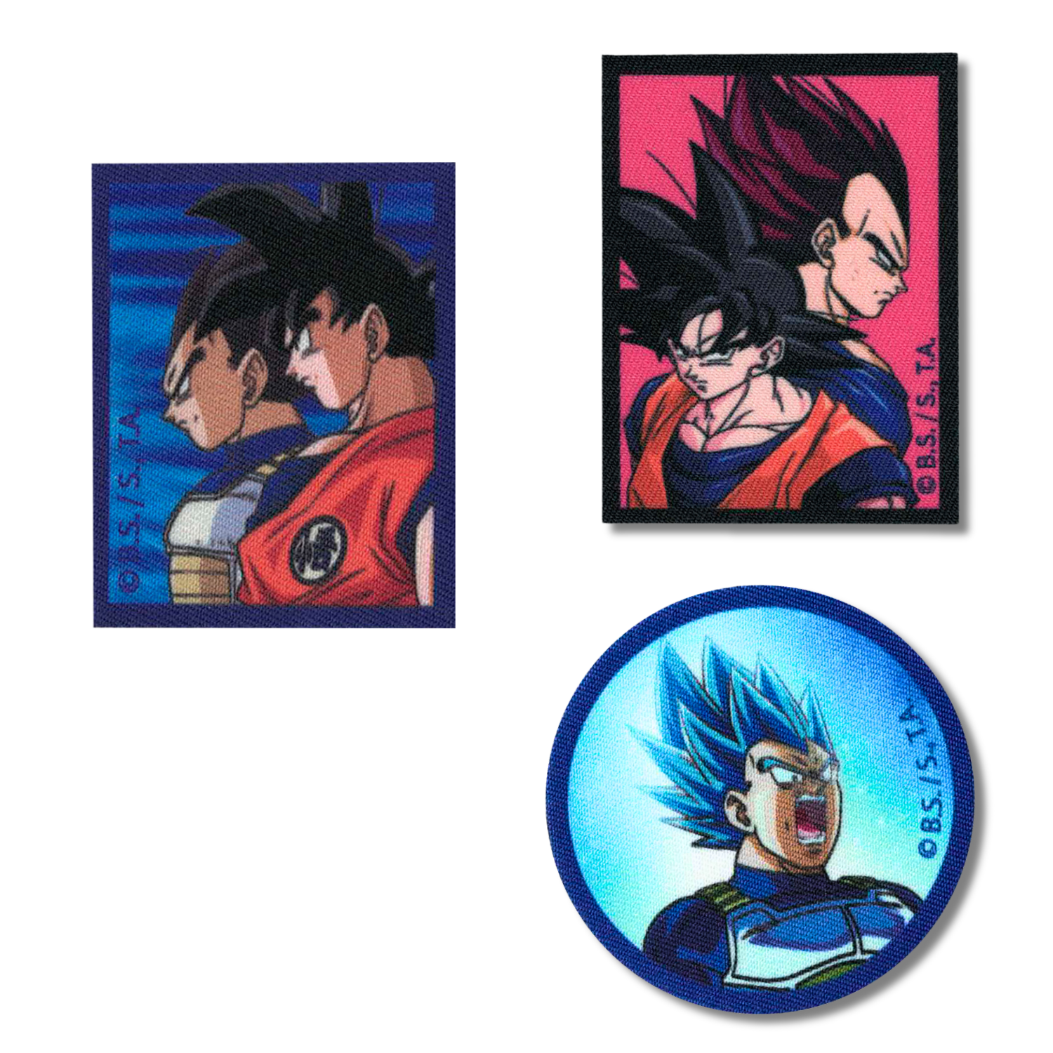 Set aus 3 Kinder- und Anime-Aufbügel-Patches für Kleidung und Taschen