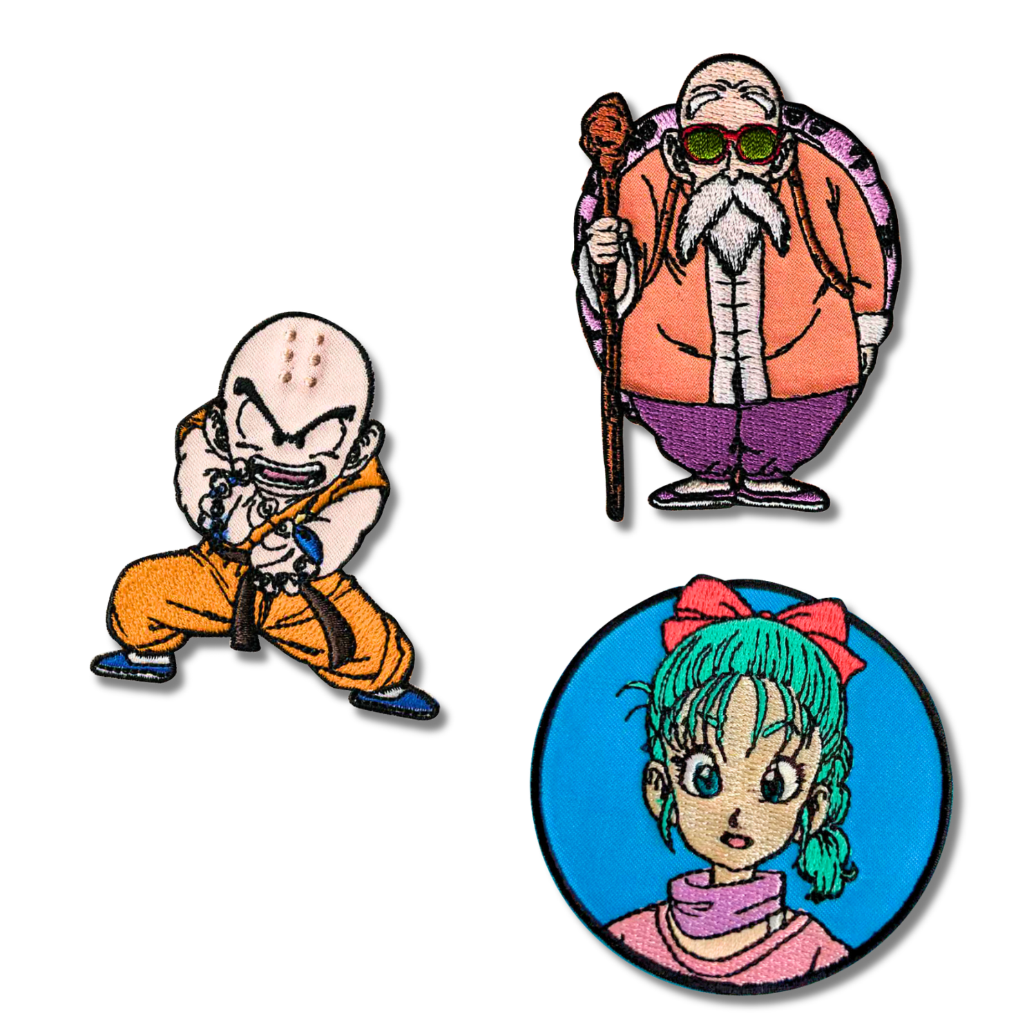 Set aus 3 Kinder- und Anime-Aufbügel-Patches für Kleidung und Taschen