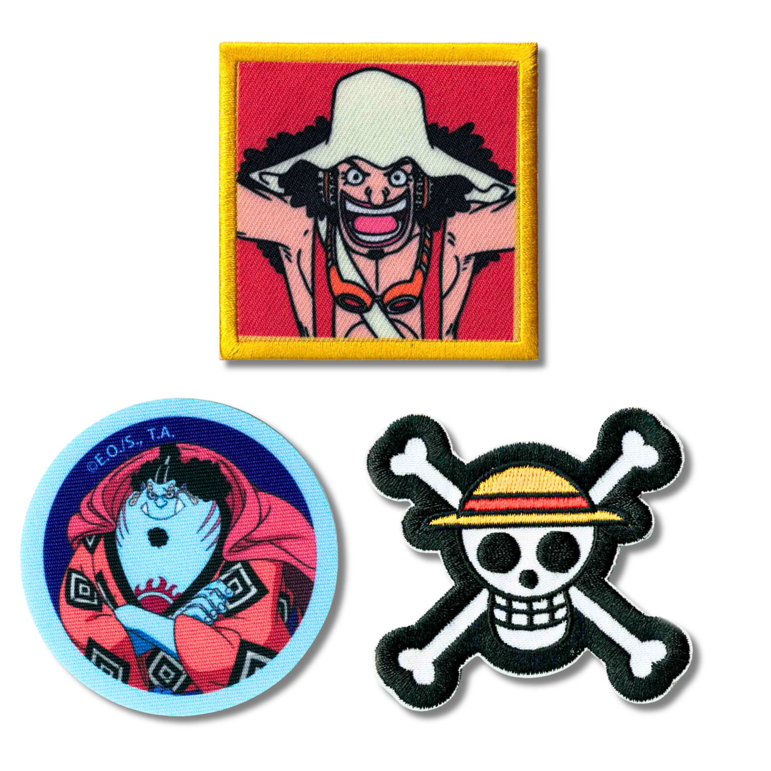 Set aus 3 Kinder- und Anime-Aufbügel-Patches für Kleidung und Taschen