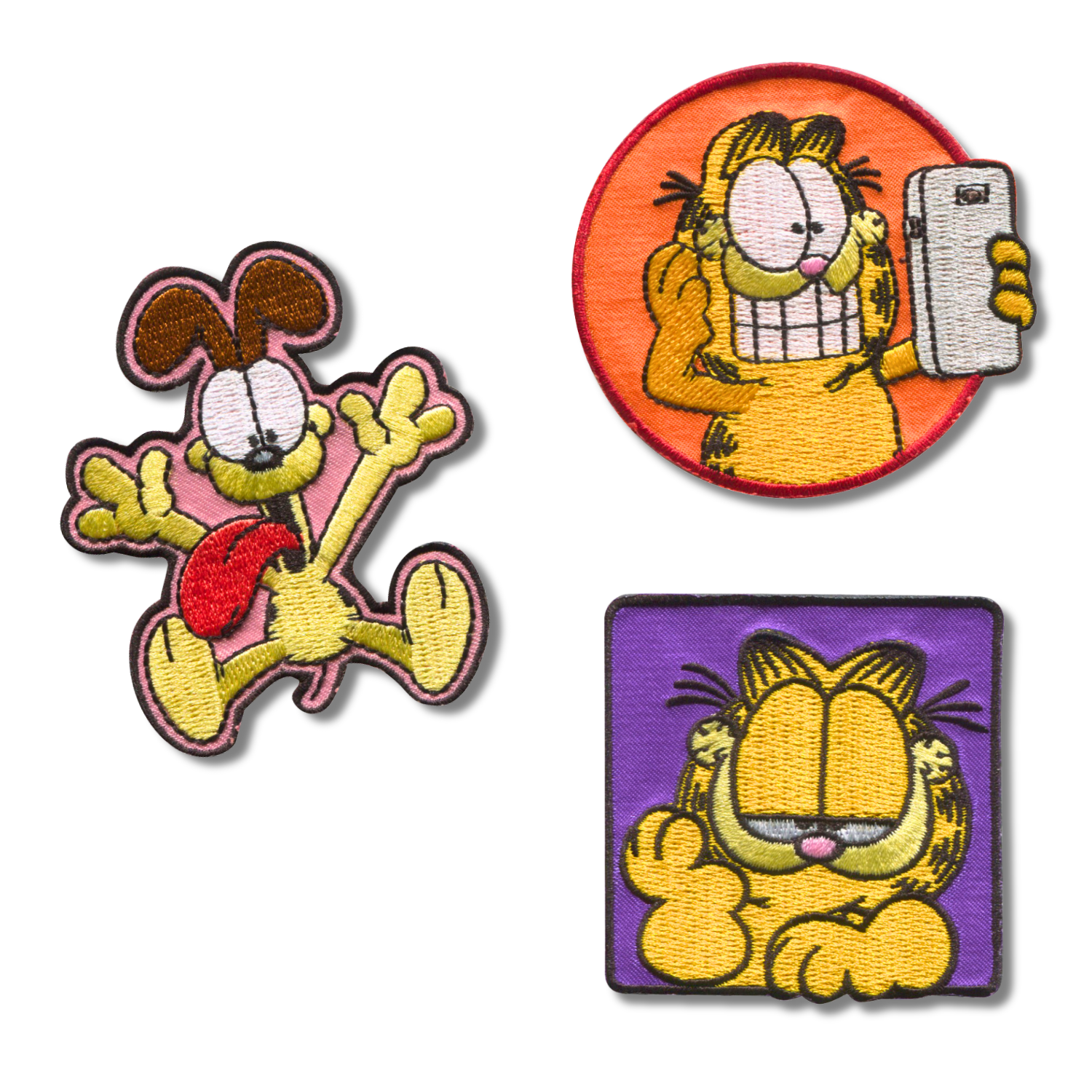 Set aus 3 Kinder- und Anime-Aufbügel-Patches für Kleidung und Taschen