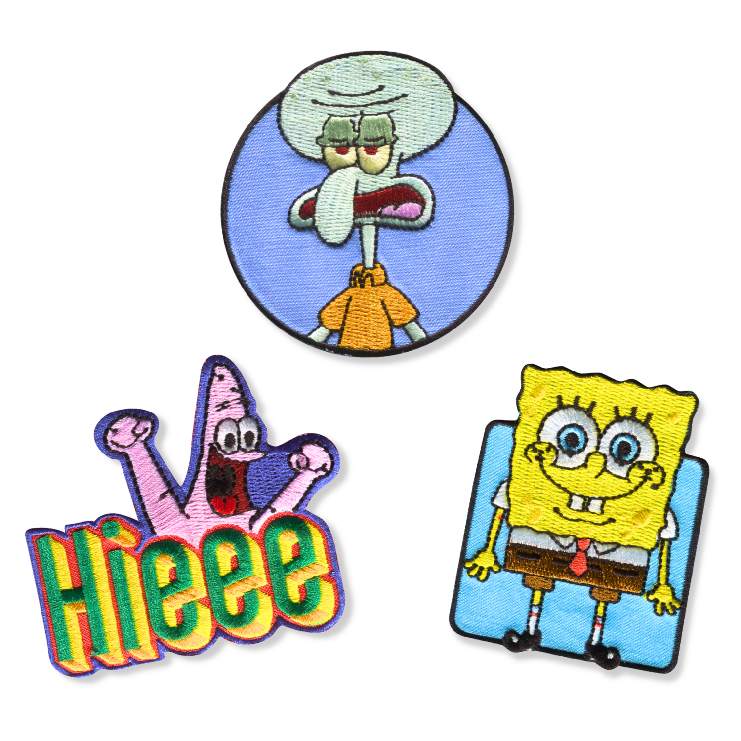 Set aus 3 Kinder- und Anime-Aufbügel-Patches für Kleidung und Taschen