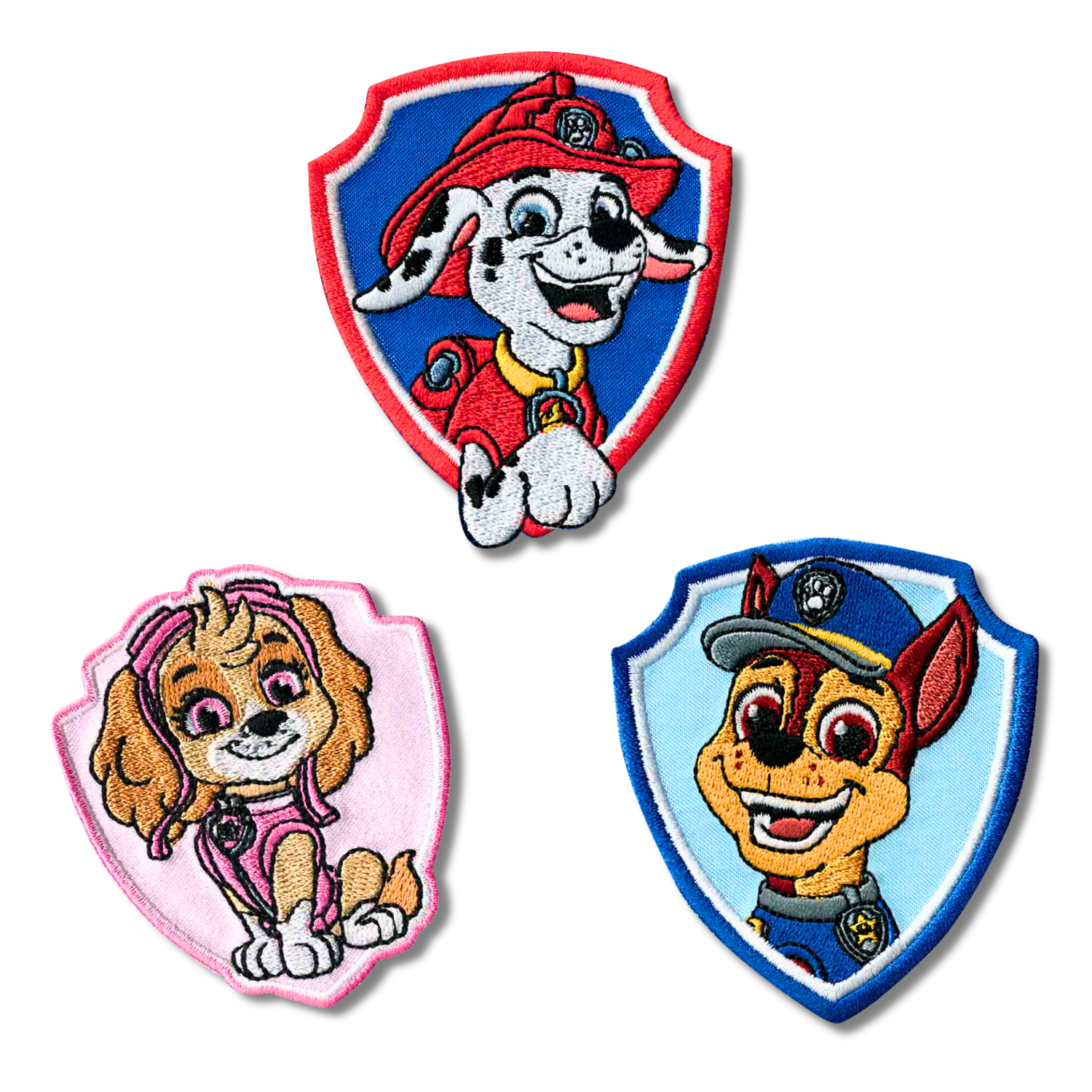 Set aus 3 Kinder- und Anime-Aufbügel-Patches für Kleidung und Taschen
