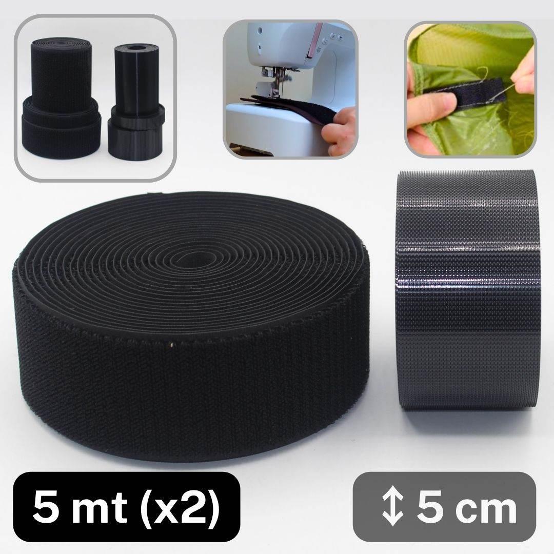 5 meters Super Strong Hook & Loop tape (Velcro type) to sew-on available in 20 50 or 100mm #HNL504 - ACCESSOIRES LEDUC BV