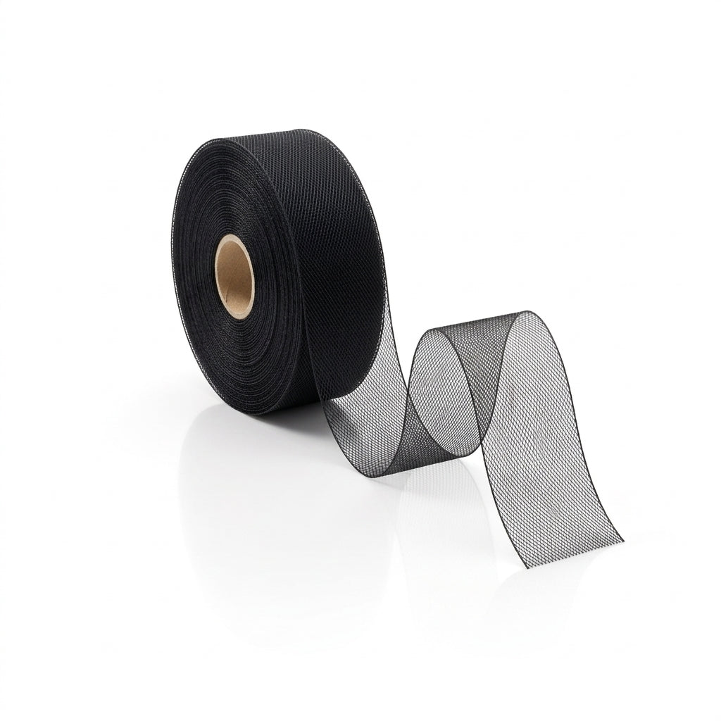 10 meter Horsehair Braid Tape for Dressmaking, Black White or Offwhite; Hem Support and Structured Garments 20 - 100 mm